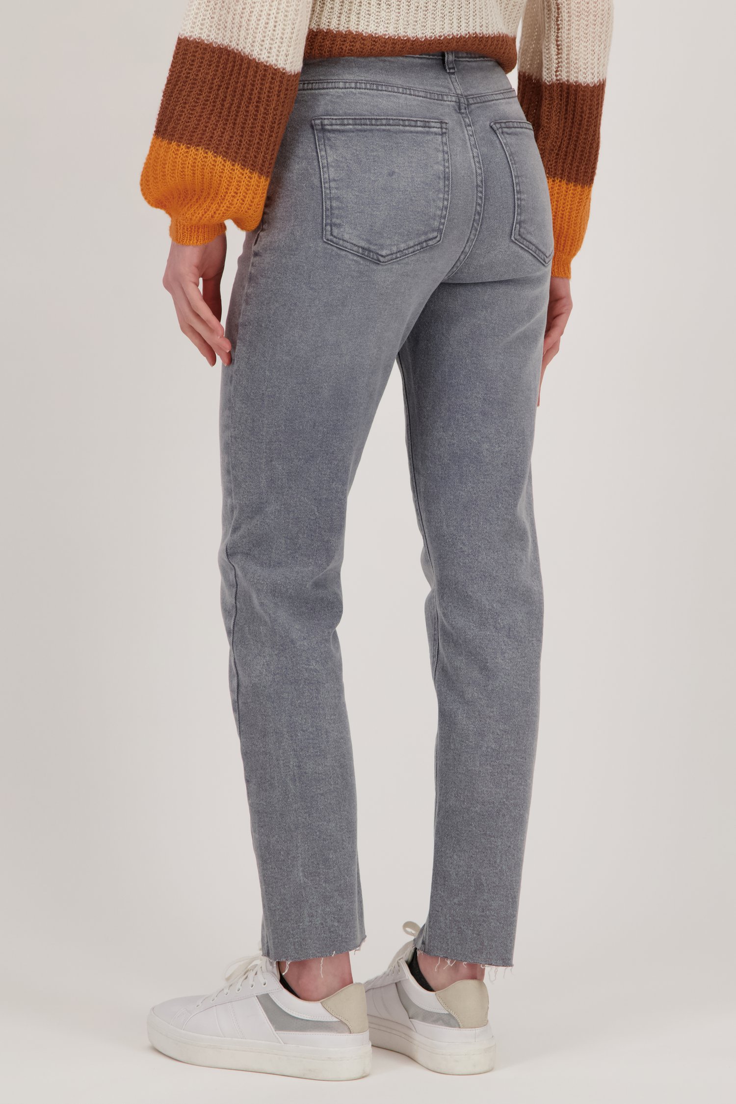Jean taille haute gris clair - longueur 7/8 de JDY pour Femmes