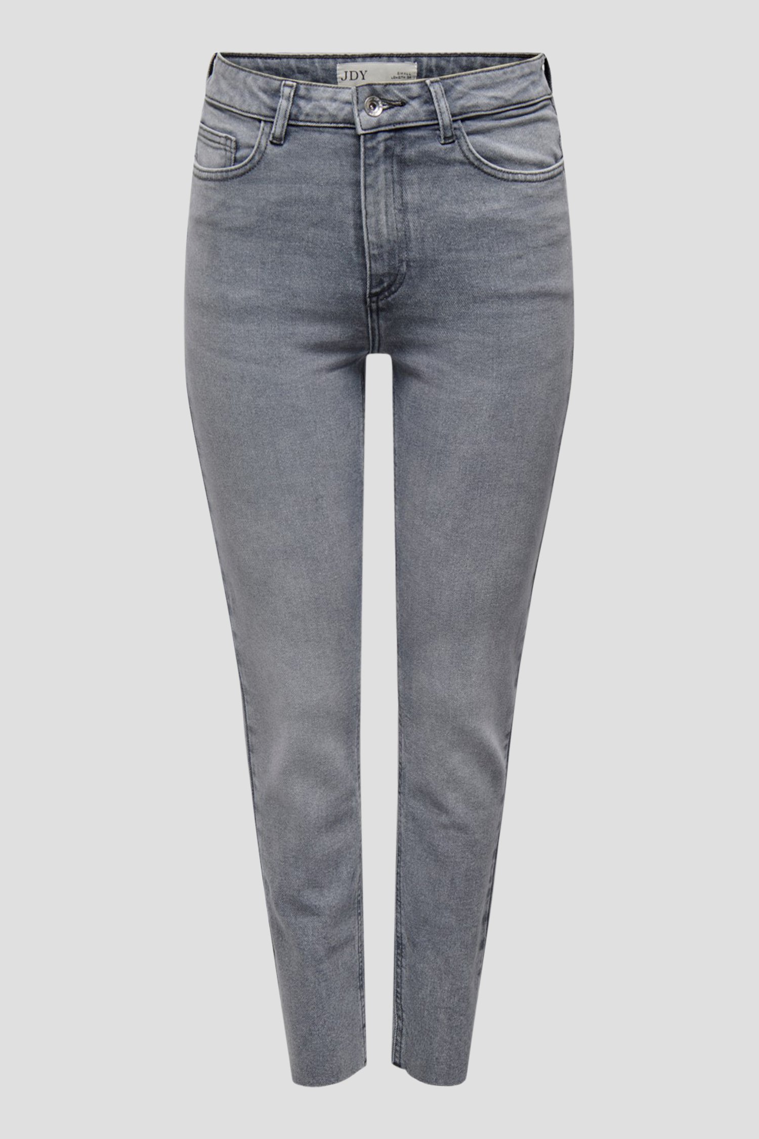 Jean taille haute gris clair - longueur 7/8 de JDY pour Femmes