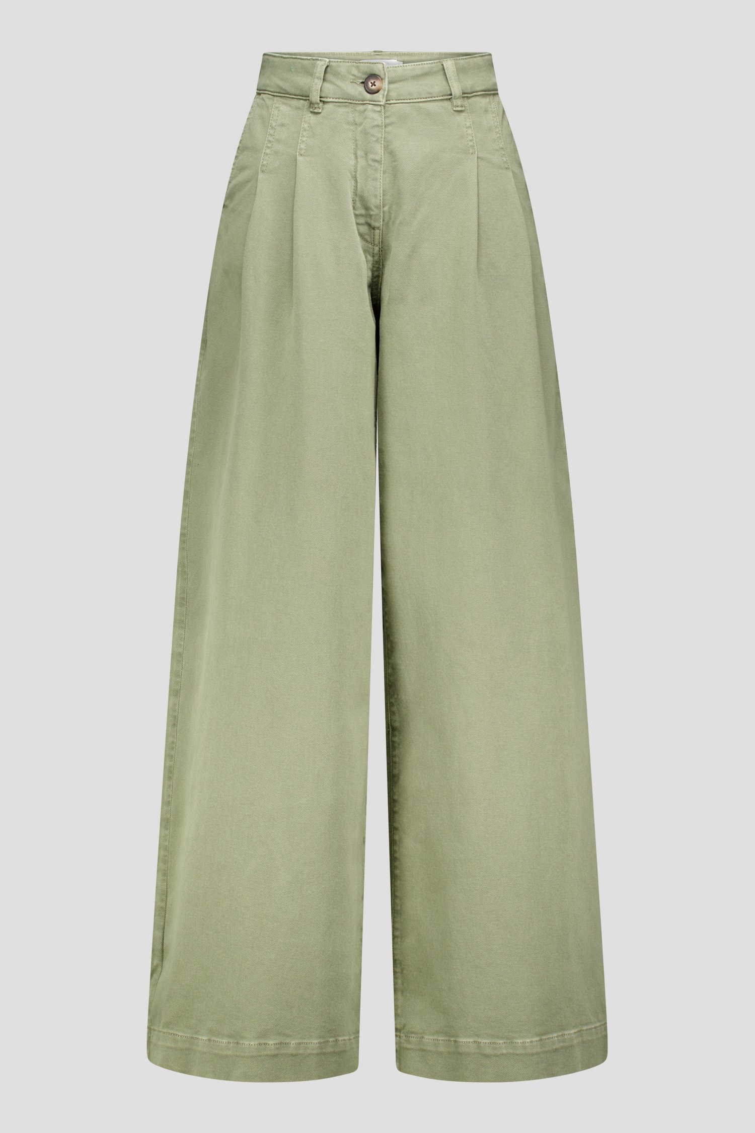 Photo produit 1 de Jean vert olive large avec plis de Liberty Island Denim pour Femmes