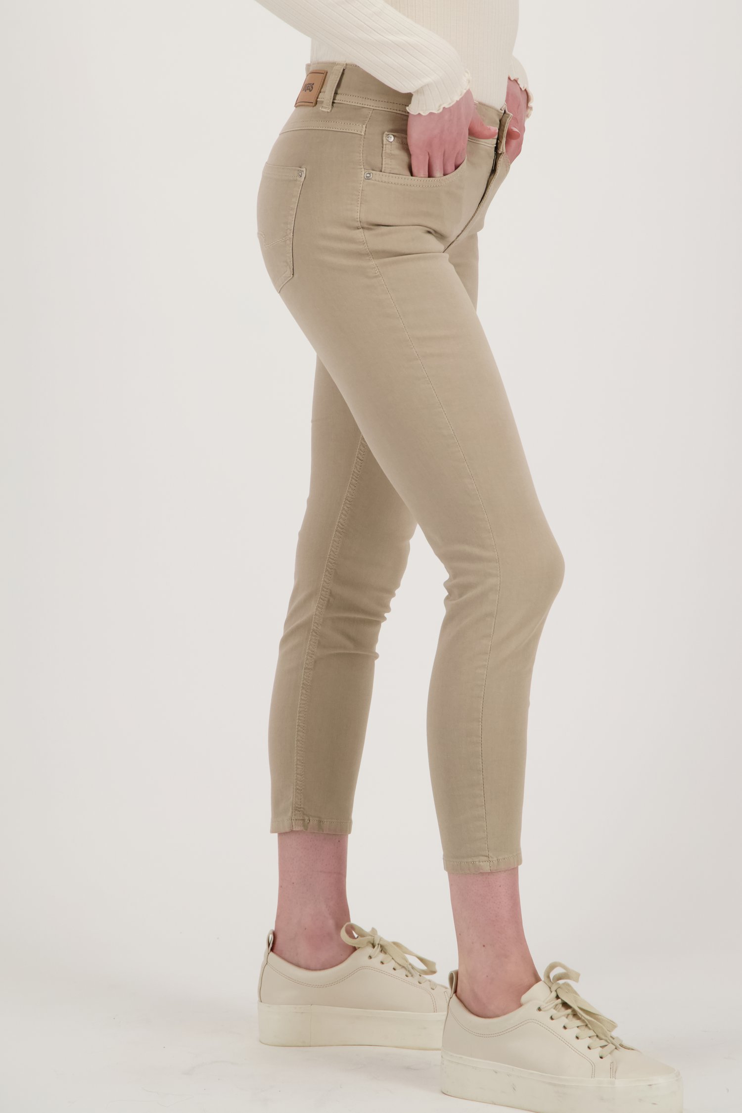Jeans beige - Longeur 7/8 - Slim fit de Angels pour Femmes