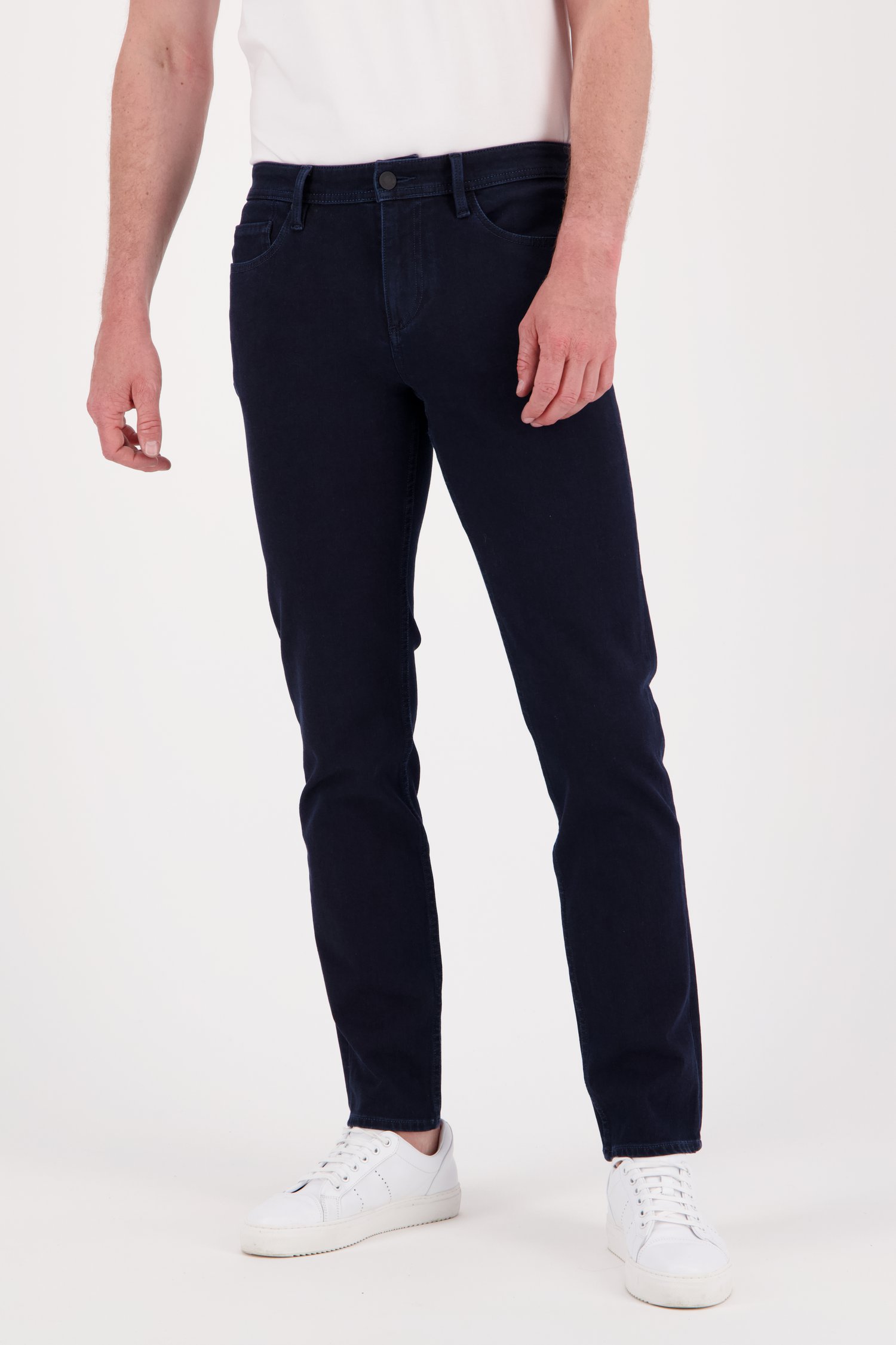 Le devant de Jeans bleu marine stretch - Lars – slim fit - L34 de Liberty Island Denim pour Hommes
