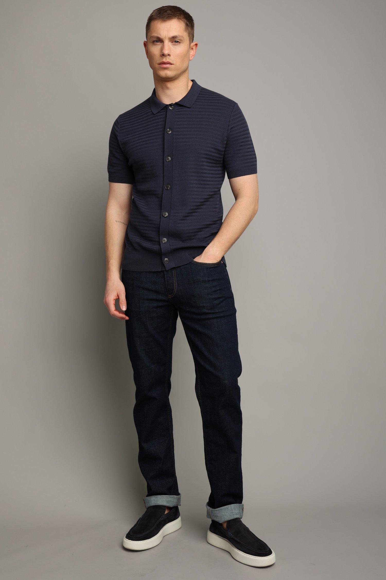 Photo supplémentaire 5 de Jeans bleu marine - Tom - regular fit - L34 de Liberty Island Denim pour Hommes