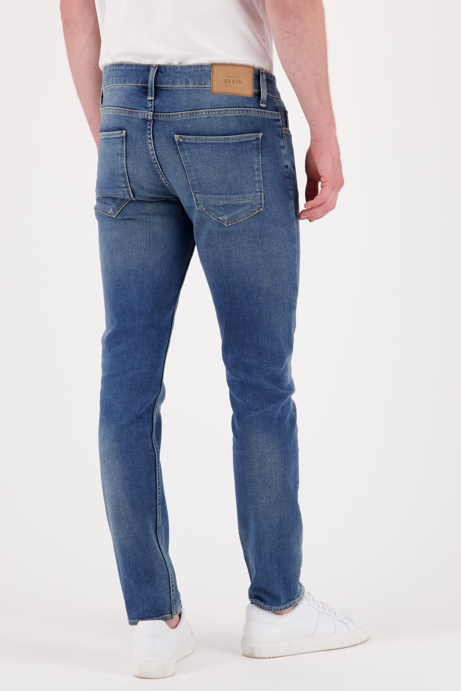 Jeans bleu – Tim – slim fit – L34 de Liberty Island Denim pour Hommes