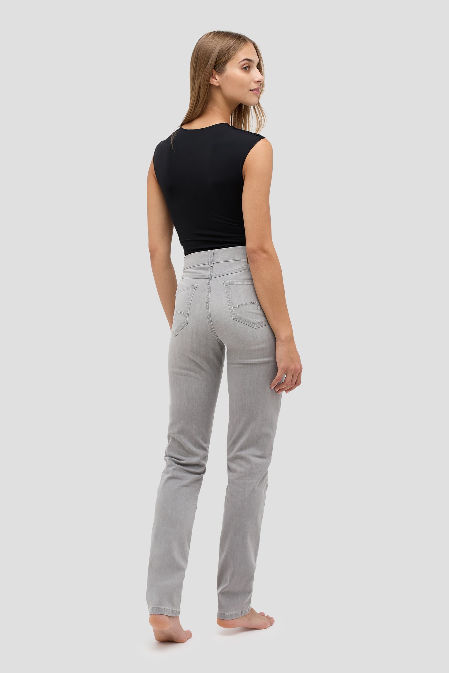 Le dos de Jeans gris – regular fit de Angels pour Femmes