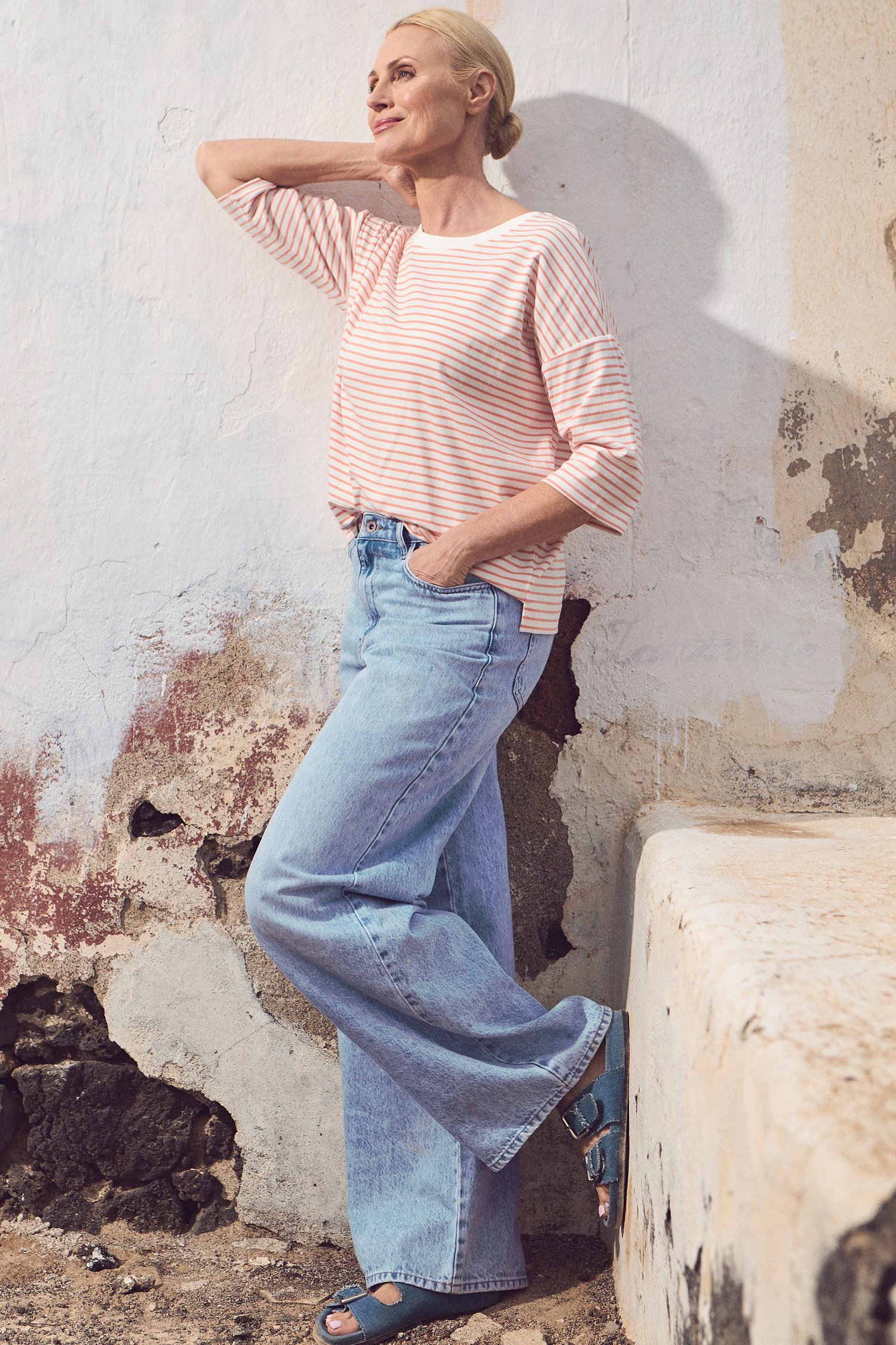 Jeans large bleu clair de JDY pour Femmes