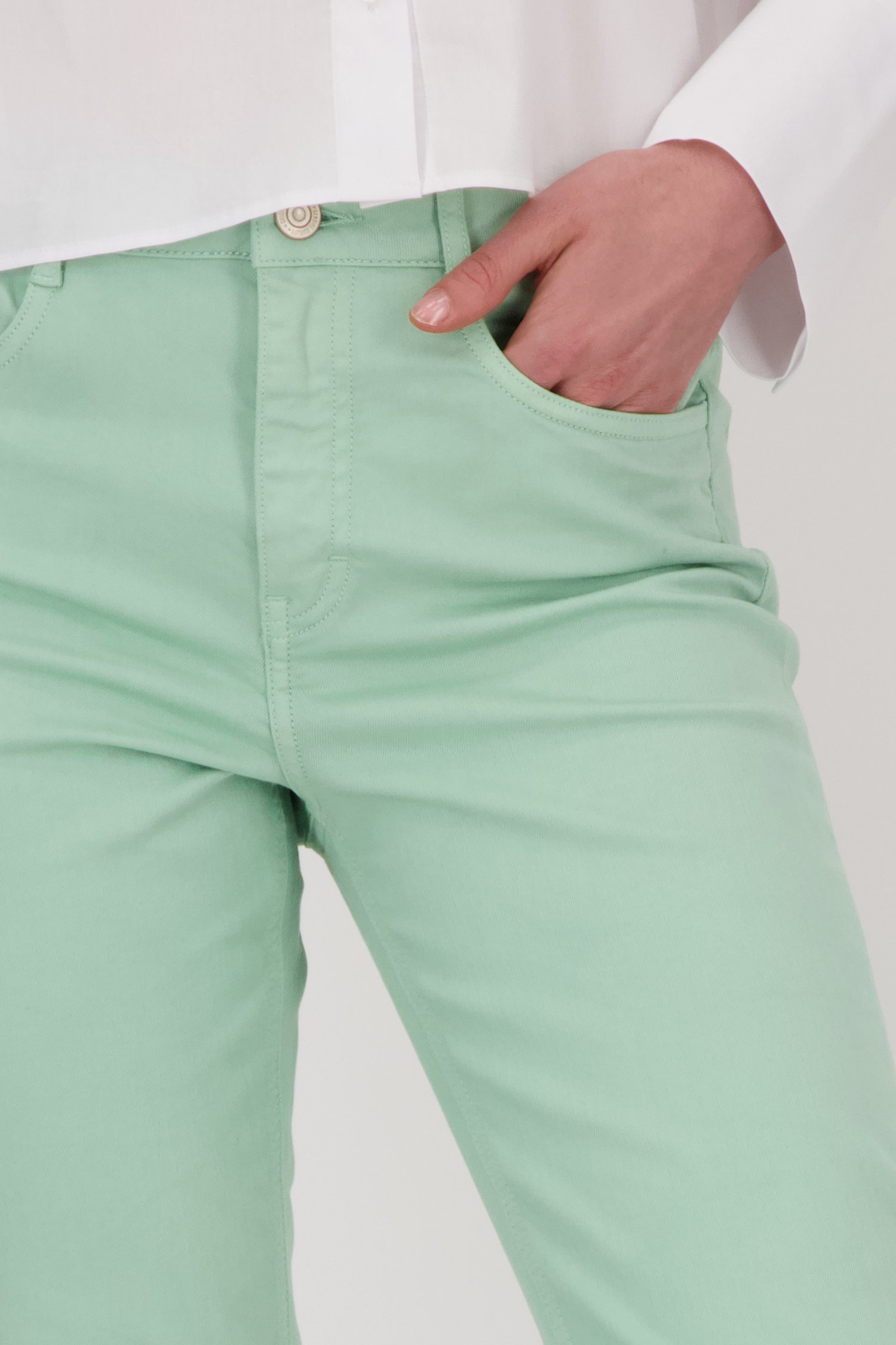 Jeans vert clair - Tammy - Straight fit de Liberty Island Denim pour Femmes