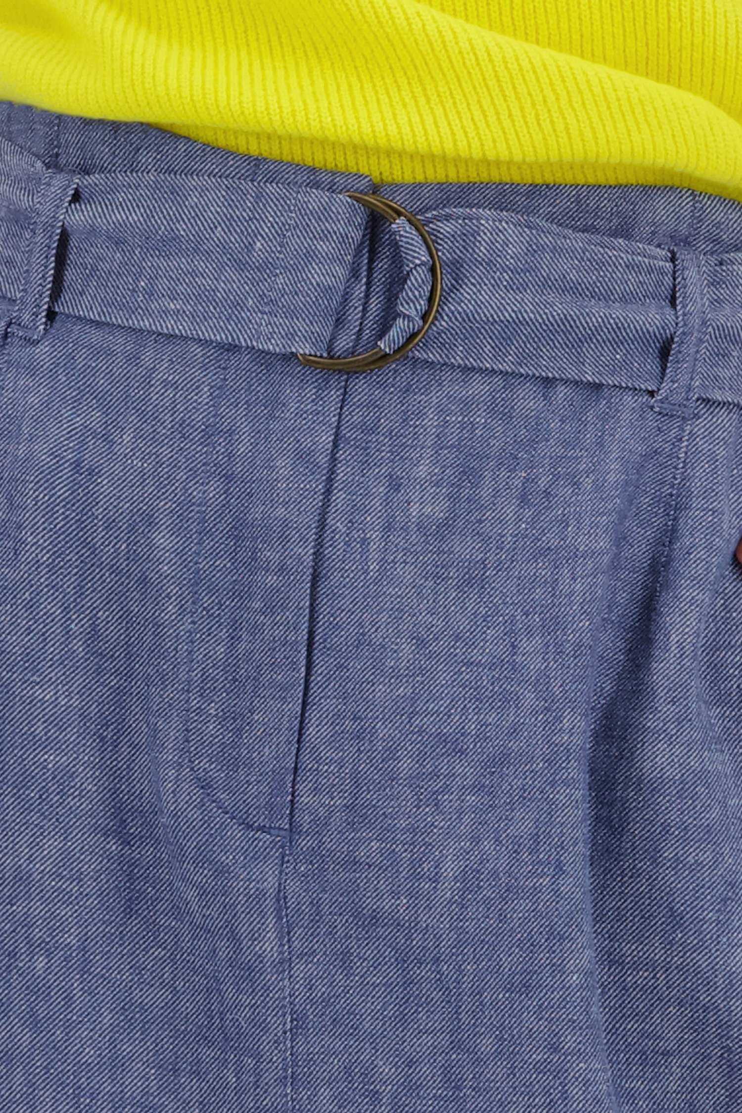 Jeansblauwe linnen rok van Libelle voor Dames