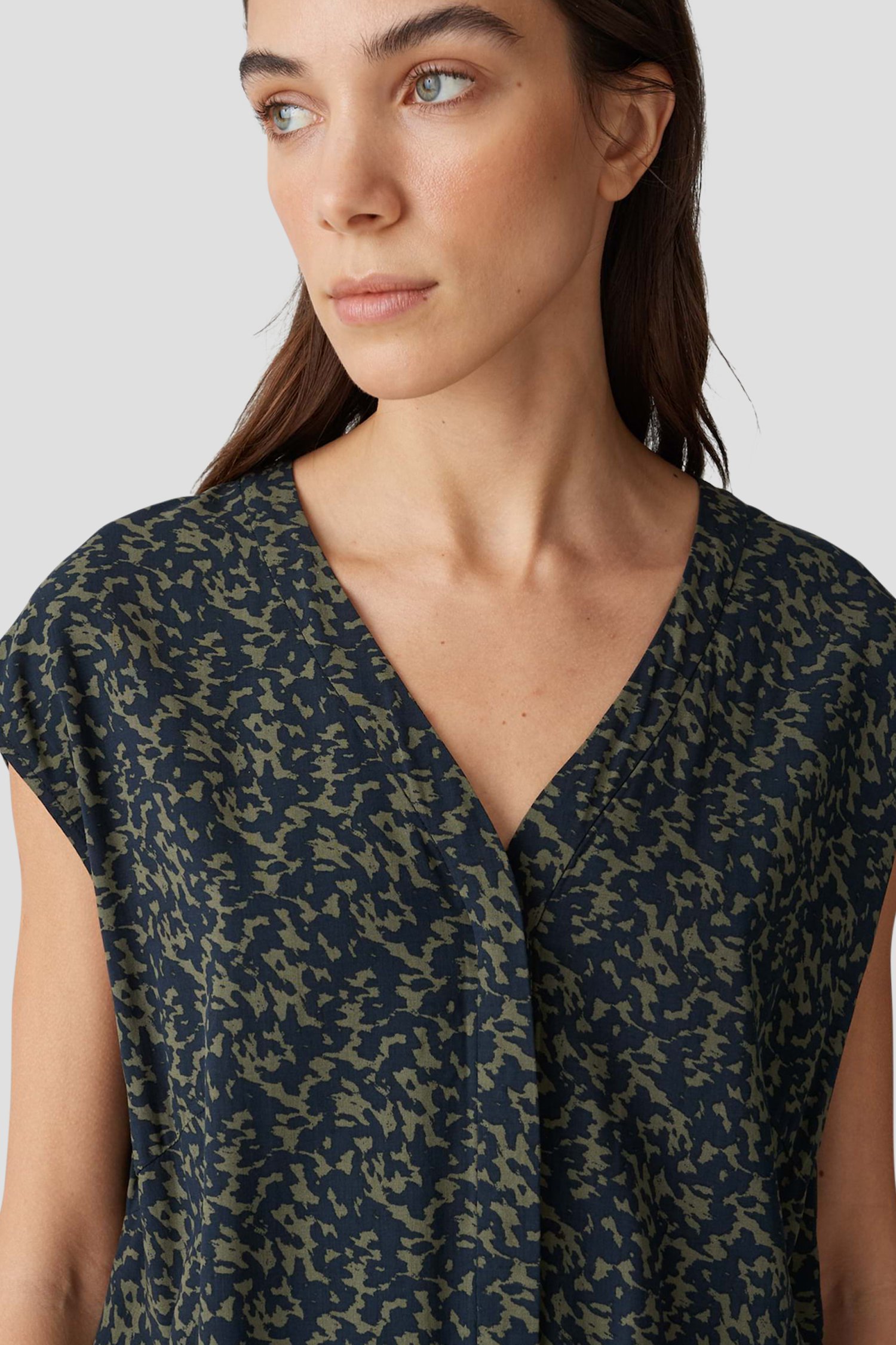 Jumpsuit met blauw-groene print van Opus voor Dames