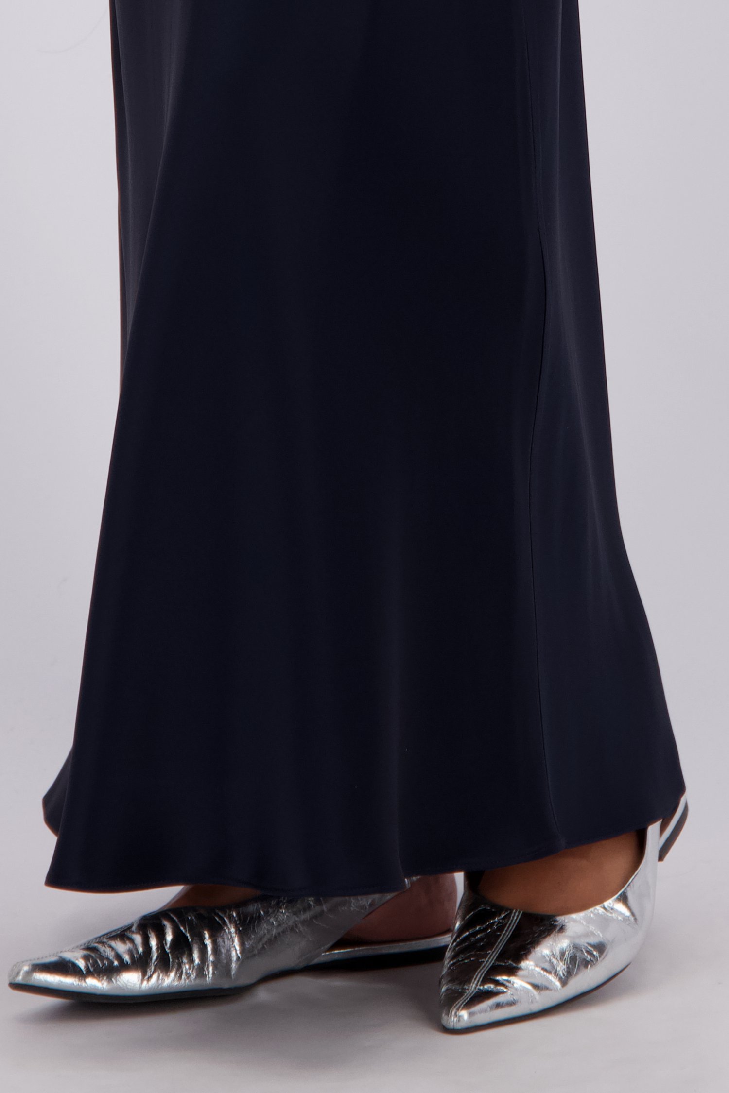 Détail de Jupe bleue satinée de D'Auvry Studio pour Femmes