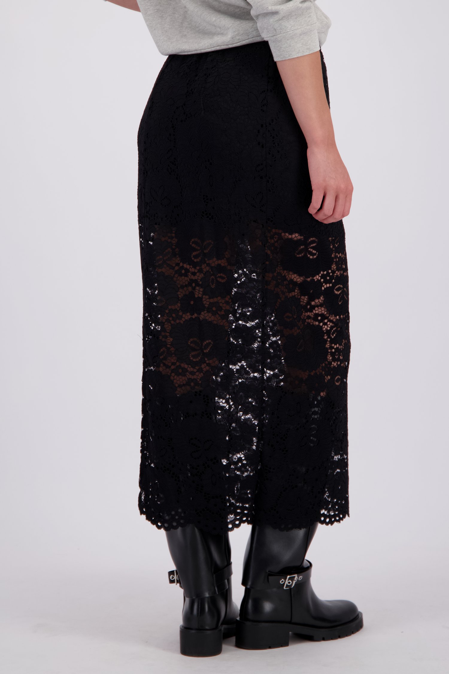 Le dos de Jupe en dentelle noire de JDY pour Femmes