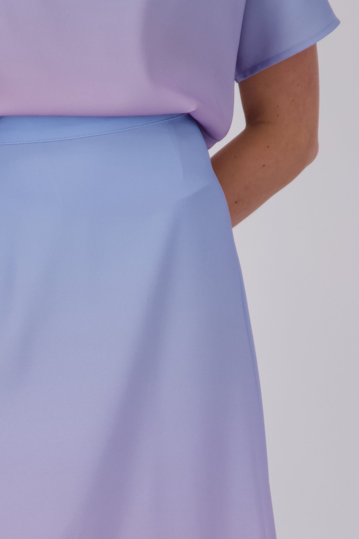 Jupe longue dégradée lilas de D'Auvry pour Femmes