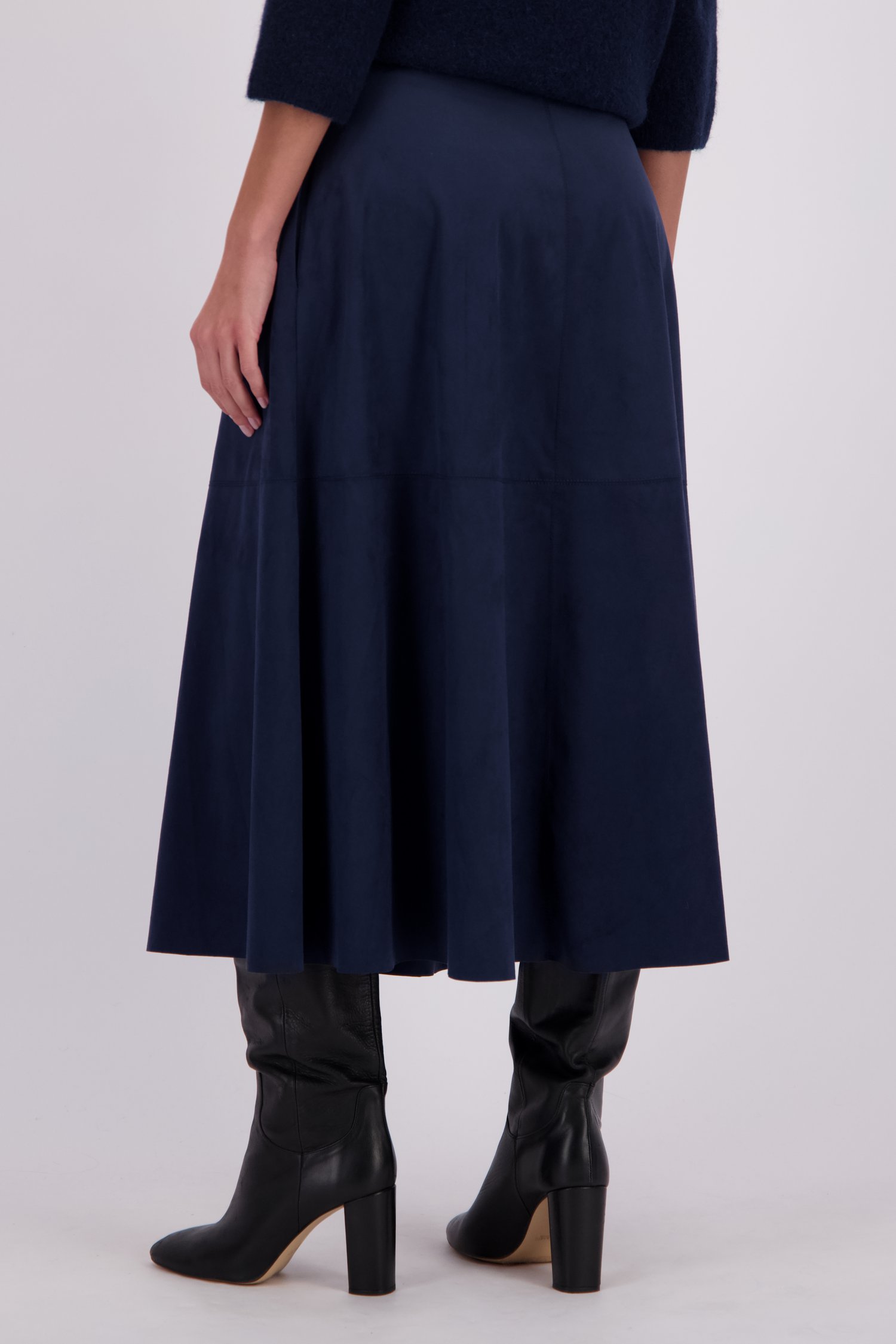 Le dos de Jupe longue Marine de D'Auvry pour Femmes