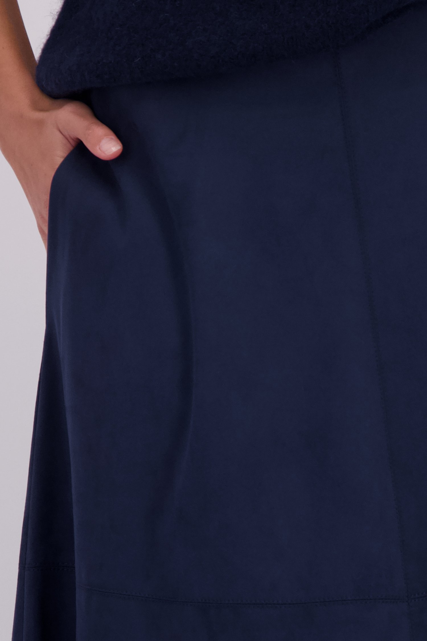 Détail de Jupe longue Marine de D'Auvry pour Femmes