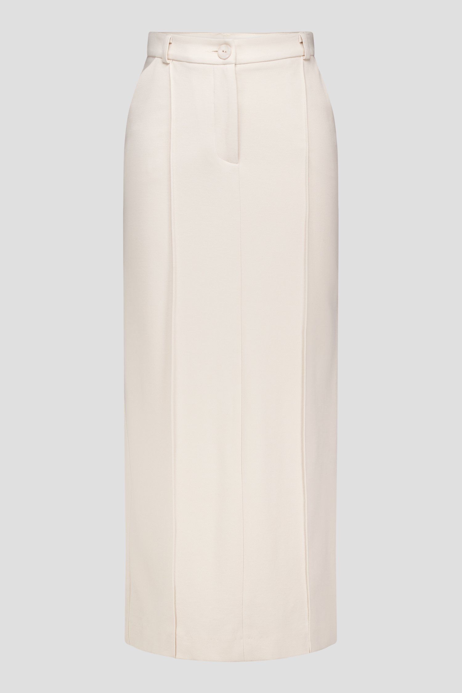 Jupe maxi beige clair avec fente à l'arrière de AC by Annelien Coorevits pour Femmes