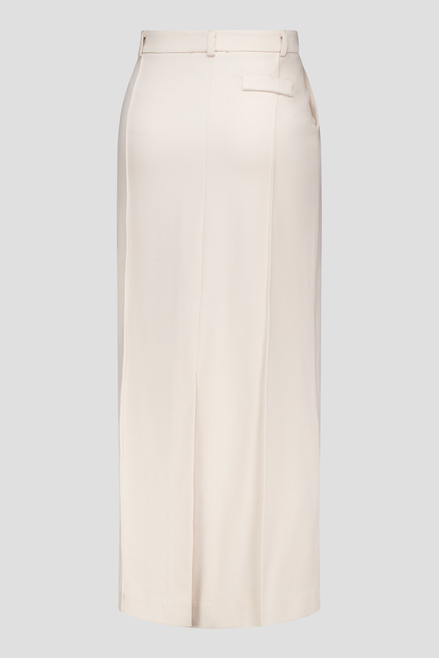 Jupe maxi beige clair avec fente à l'arrière de AC by Annelien Coorevits pour Femmes