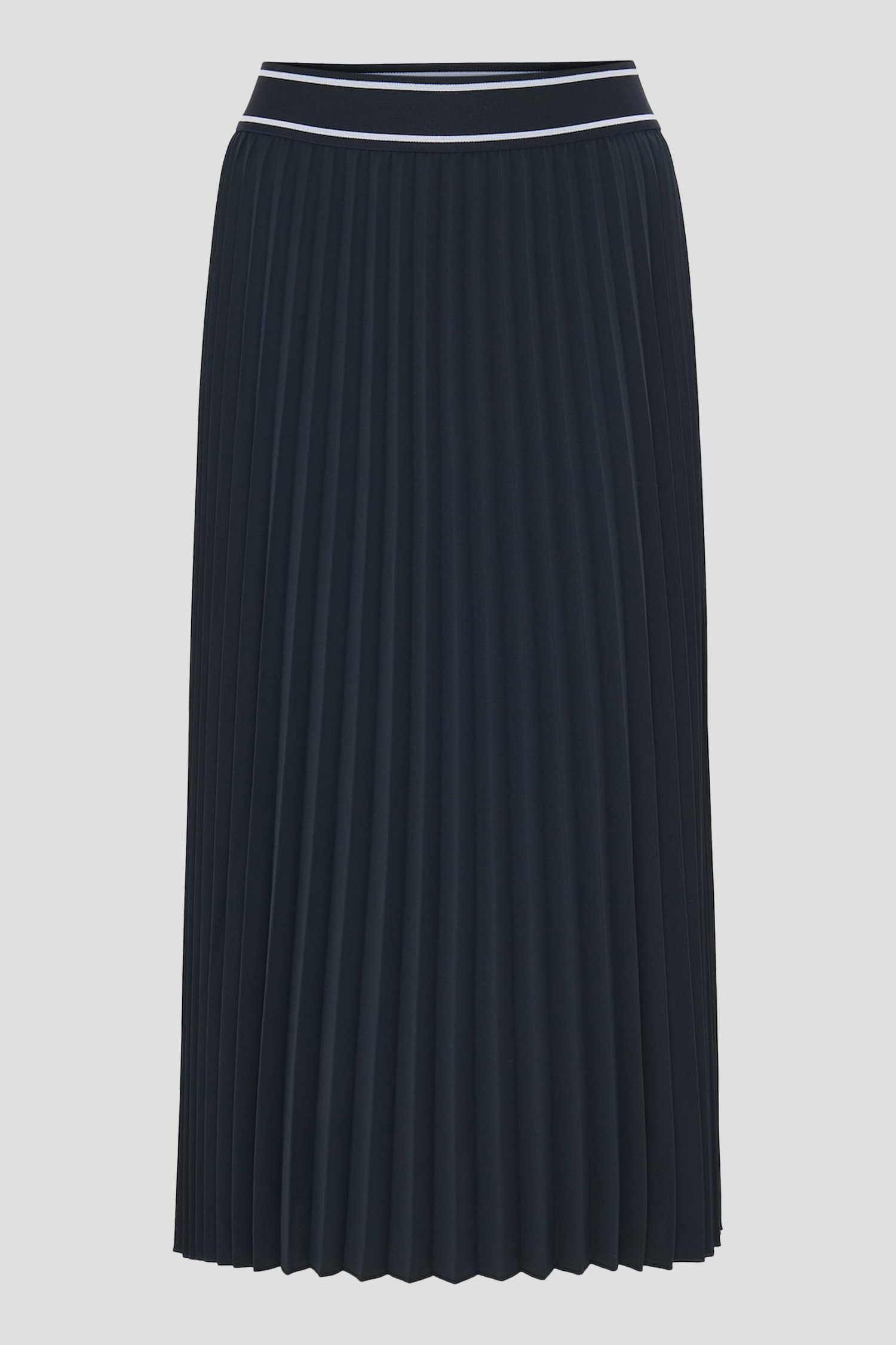 Jupe midi plissée bleu foncé	 de Opus pour Femmes