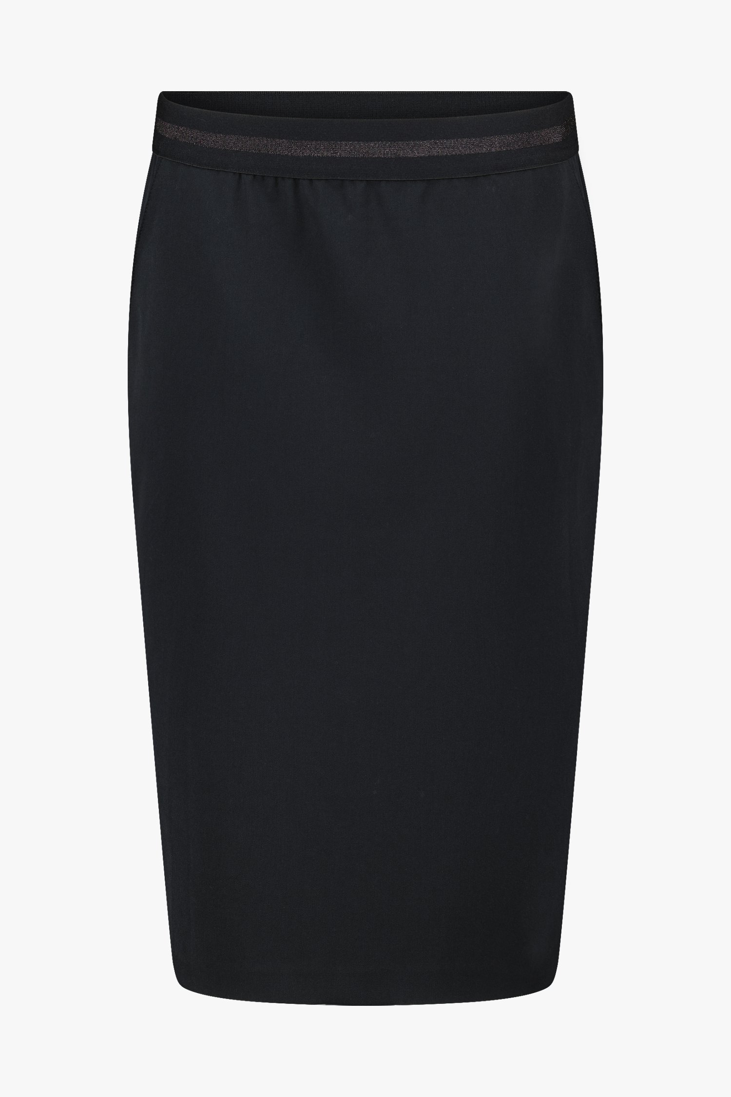 Photo produit 1 de Jupe noire à taille élastique de Claude Arielle pour Femmes