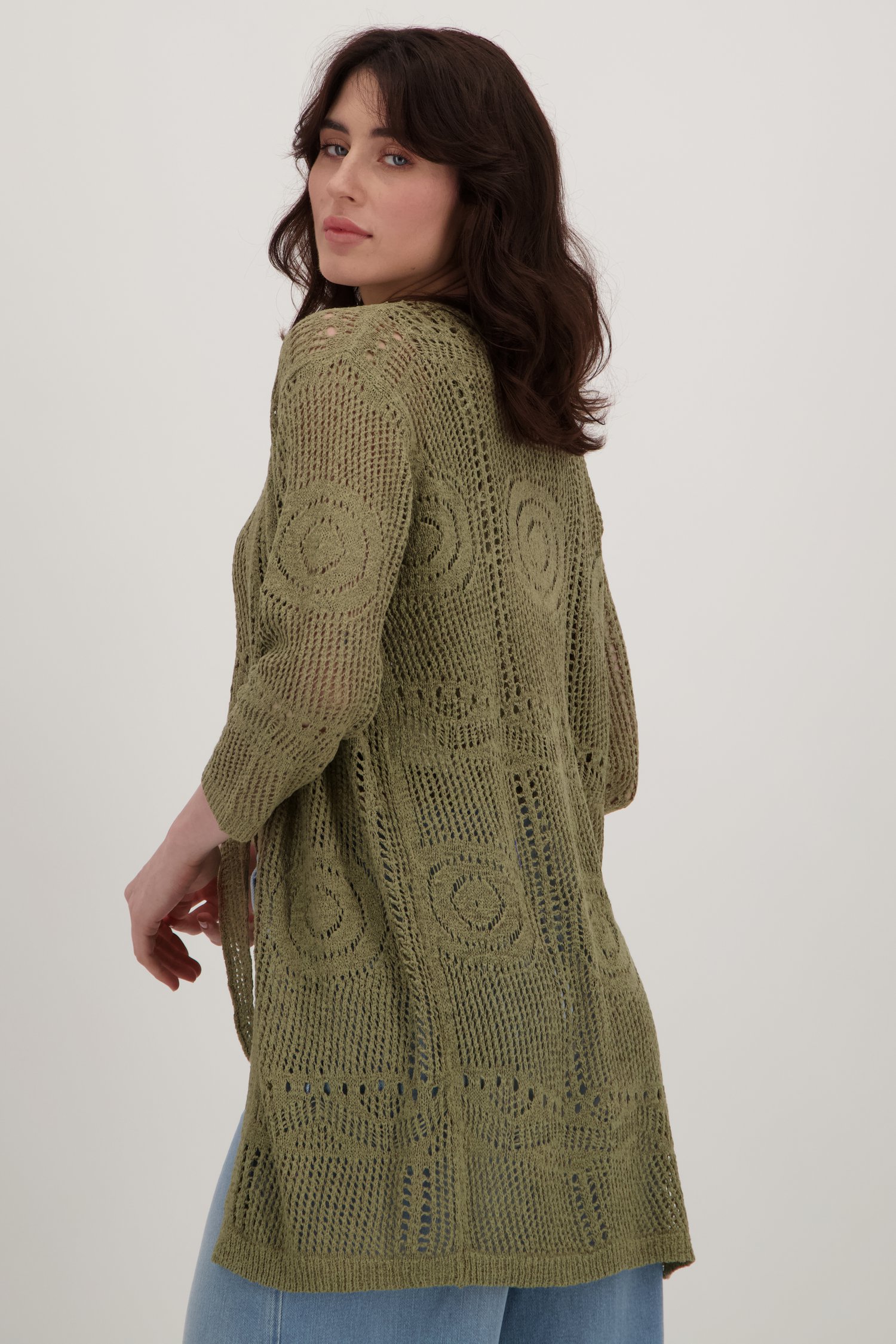 Kaki gehaakte cardigan van JDY voor Dames