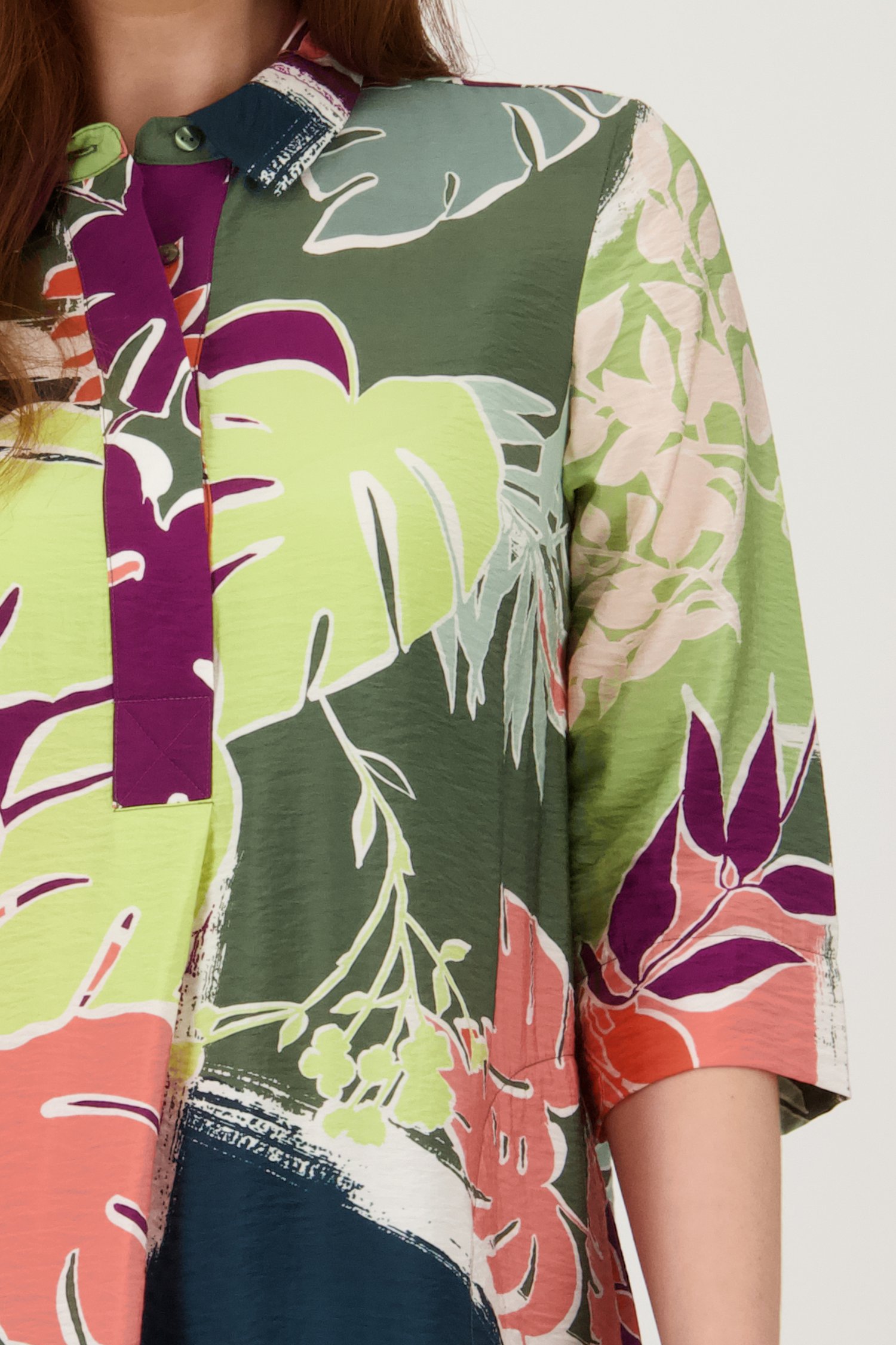 Kleedje met jungleprint en 3/4 mouwen van Libelle voor Dames