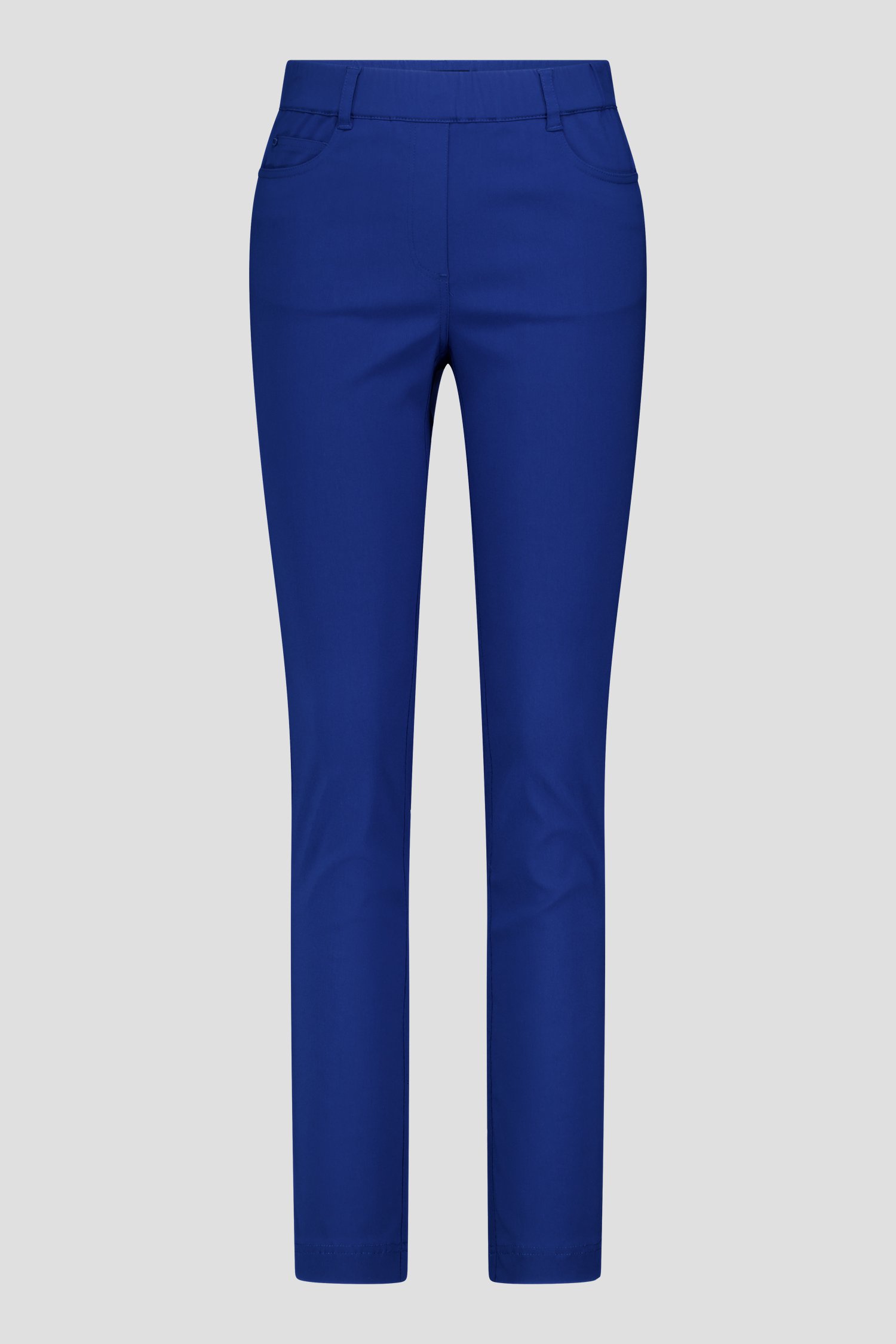Productfoto 1 van Koningsblauwe stretchbroek met elastische taille door Claude Arielle voor Dames