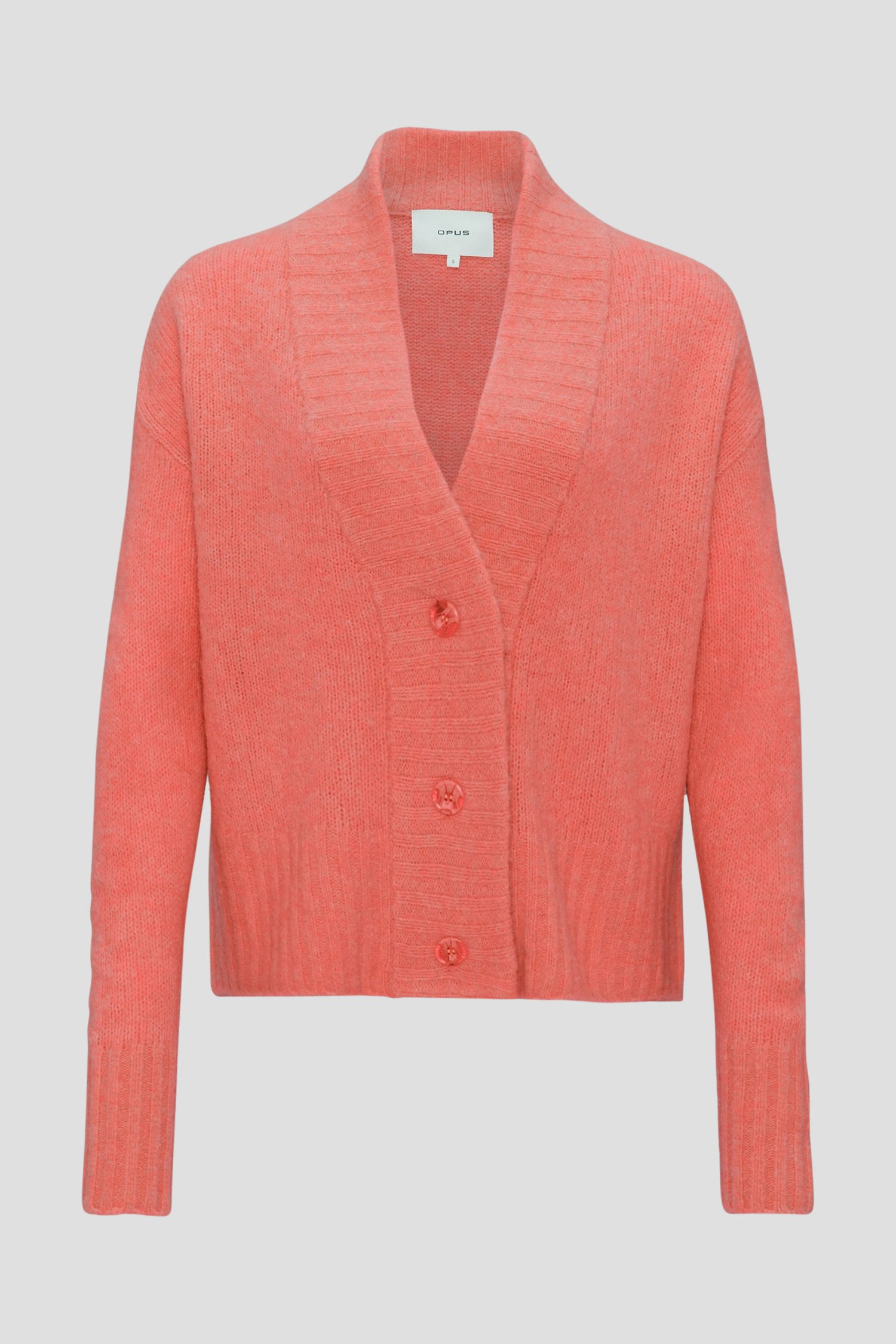 Koraalkleurige cardigan van Opus voor Dames