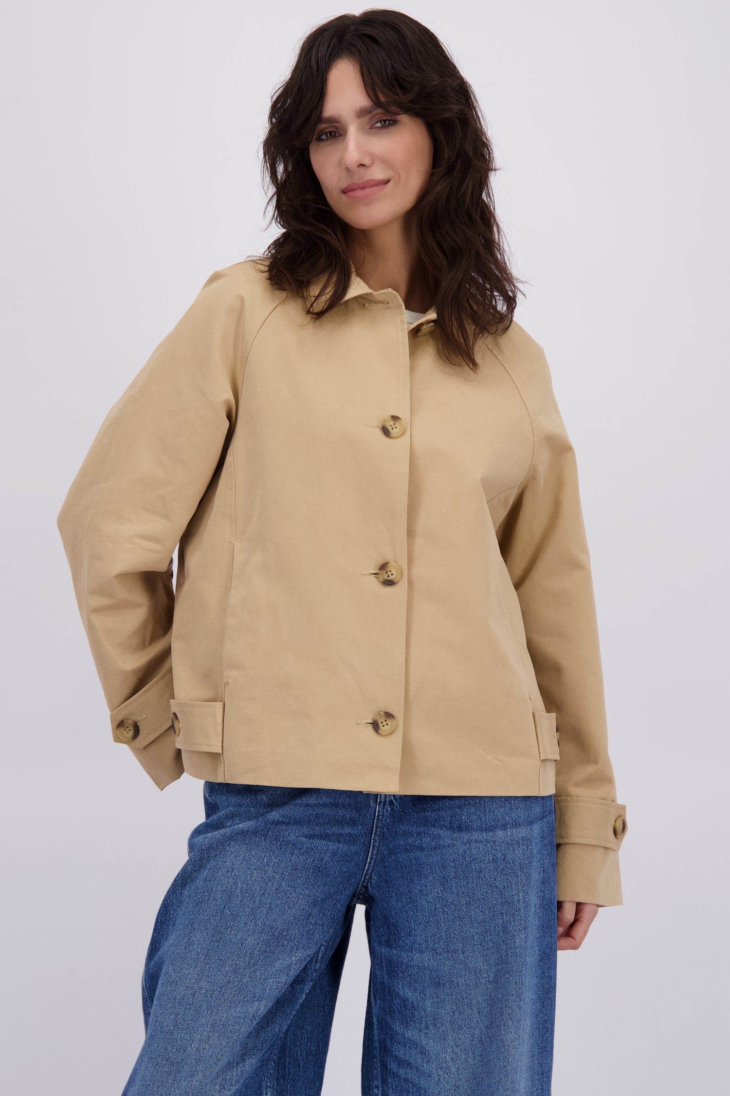 Voorkant van Korte beige trenchcoat door JDY voor Dames