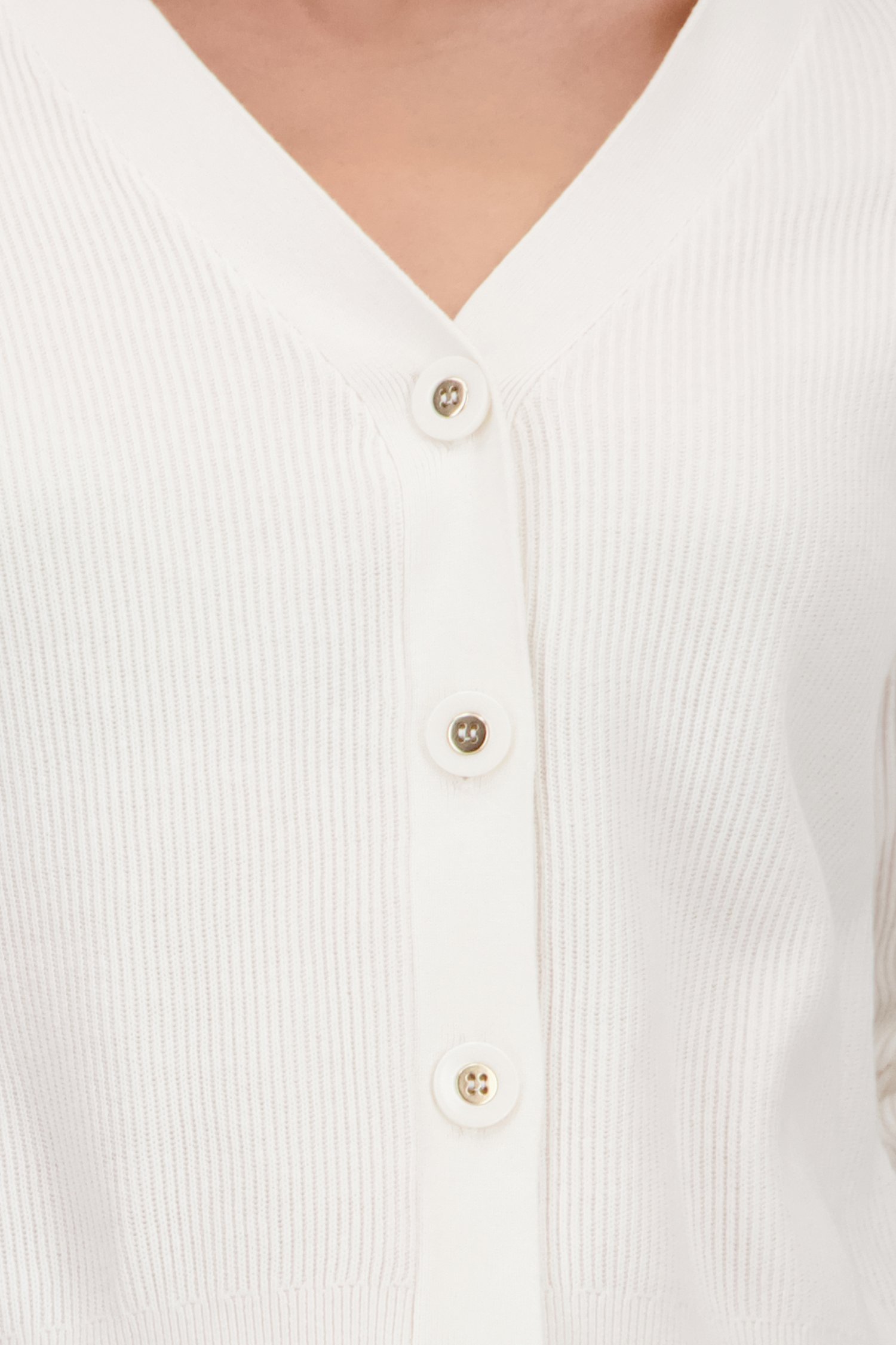 Korte ecru cardigan van Liberty Island voor Dames