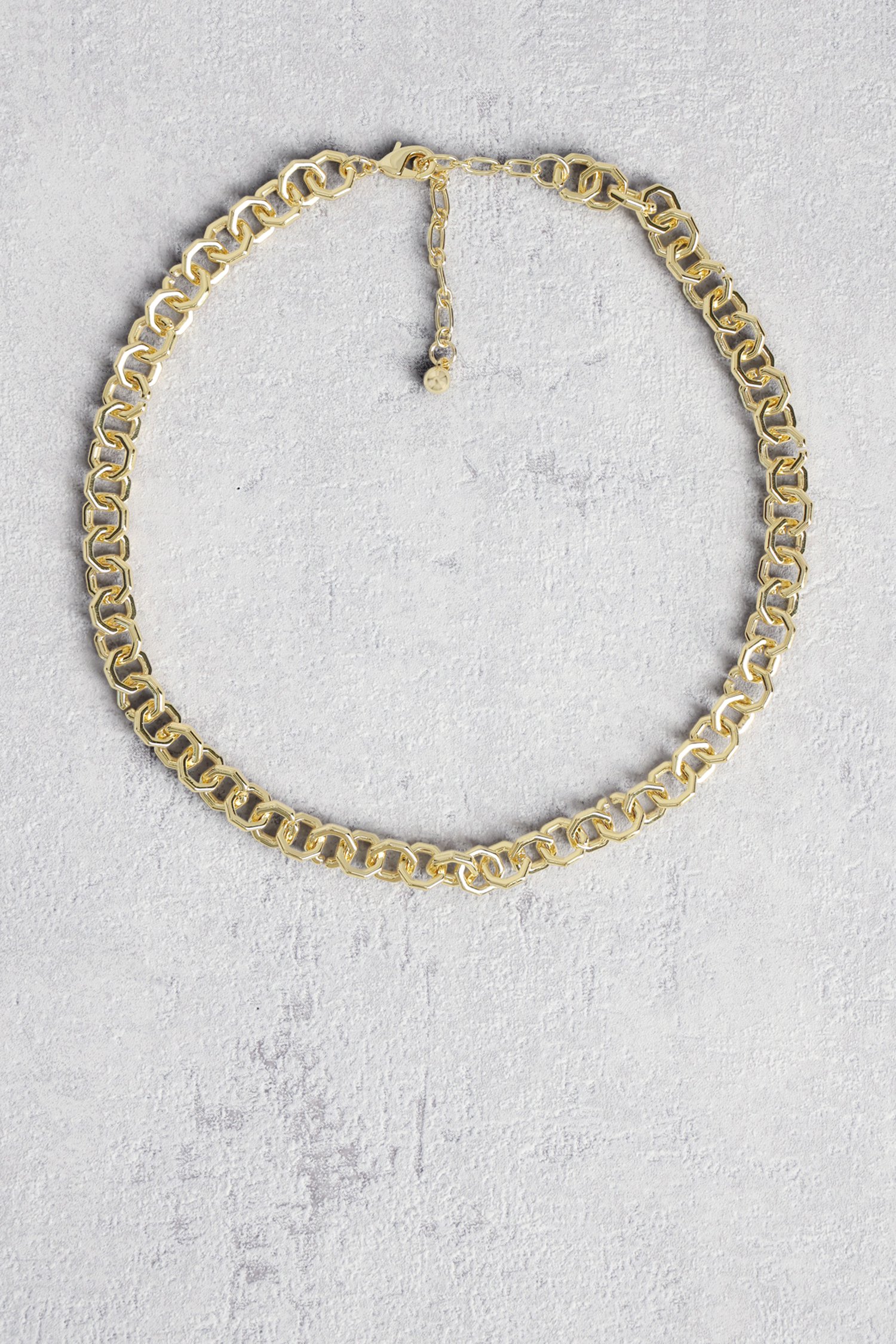 Korte gouden schakelketting van Liberty Island voor Dames
