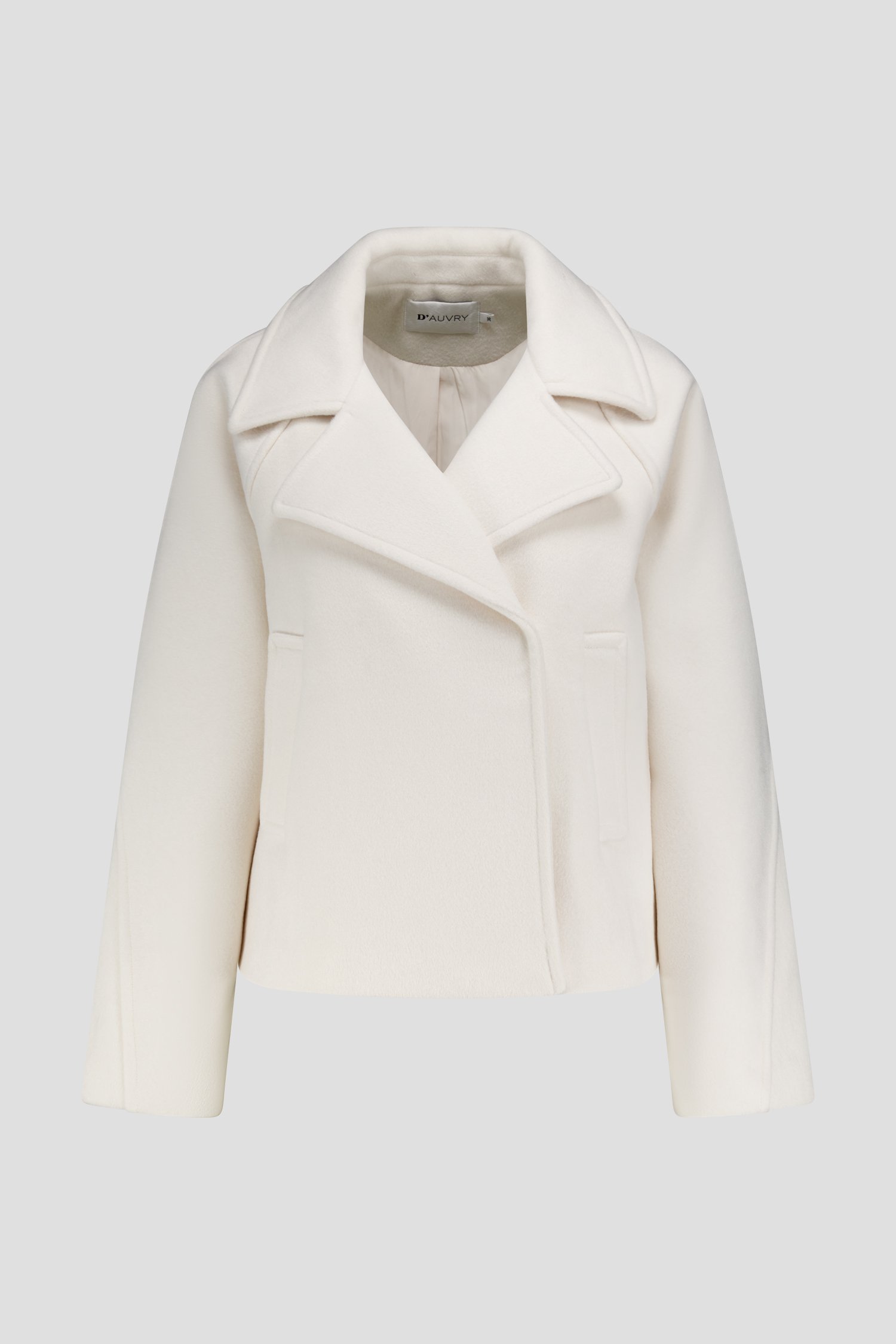 Productfoto 1 van Korte witte mantel door D'Auvry voor Dames