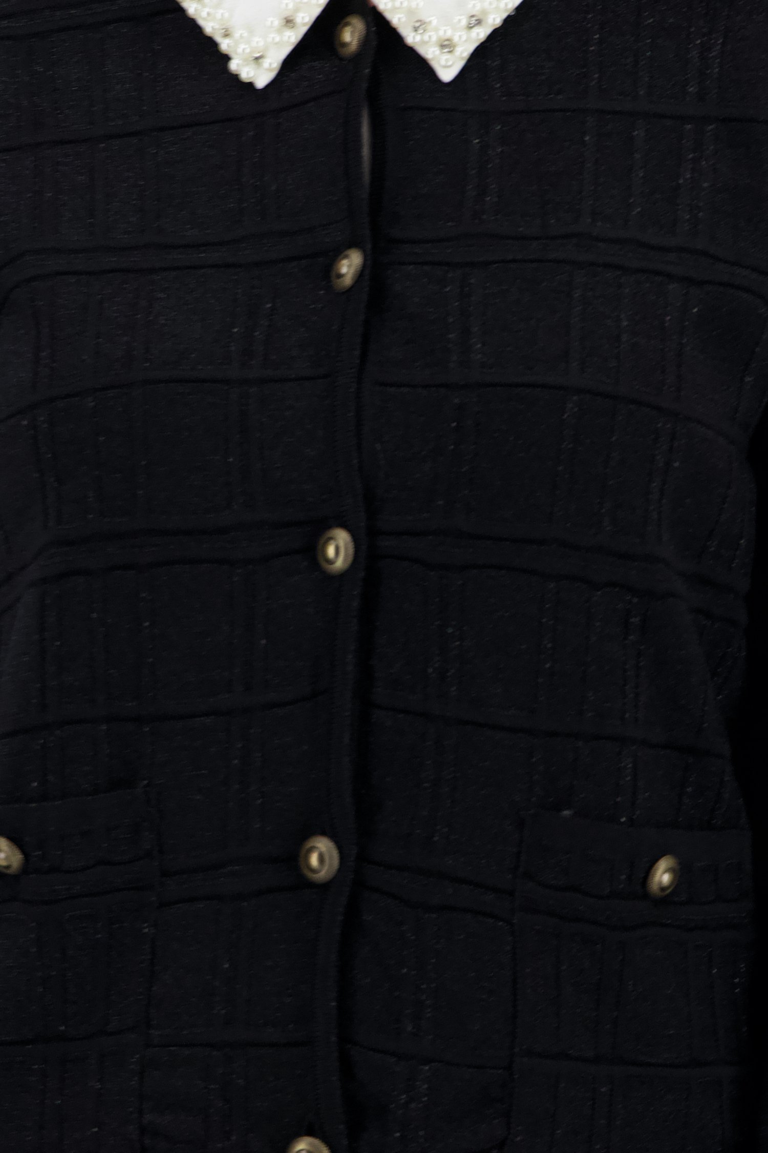 Korte zwarte  cardigan met glitter van More & More voor Dames