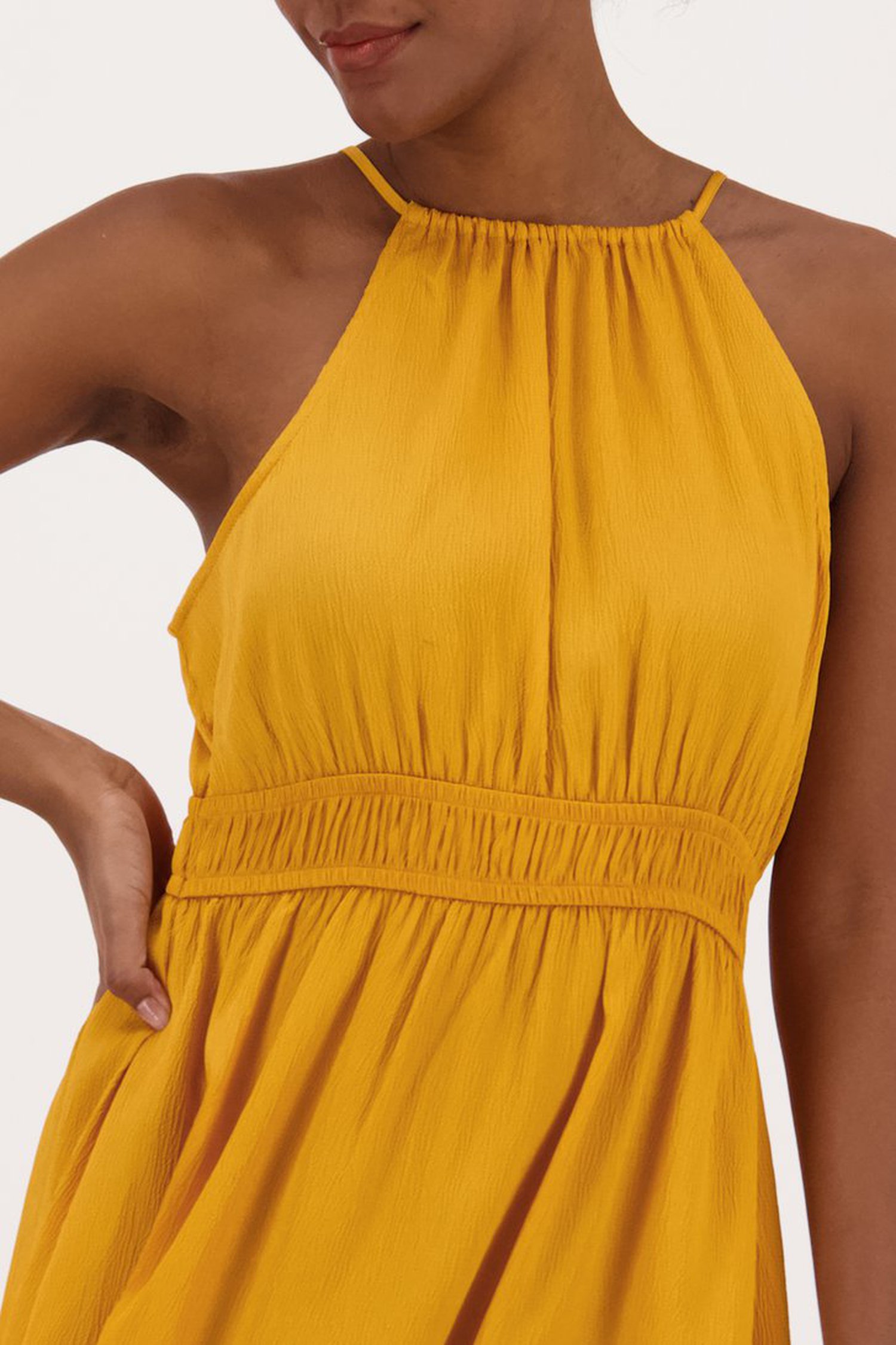 Lang, geel-oranje kleedje  van JDY voor Dames