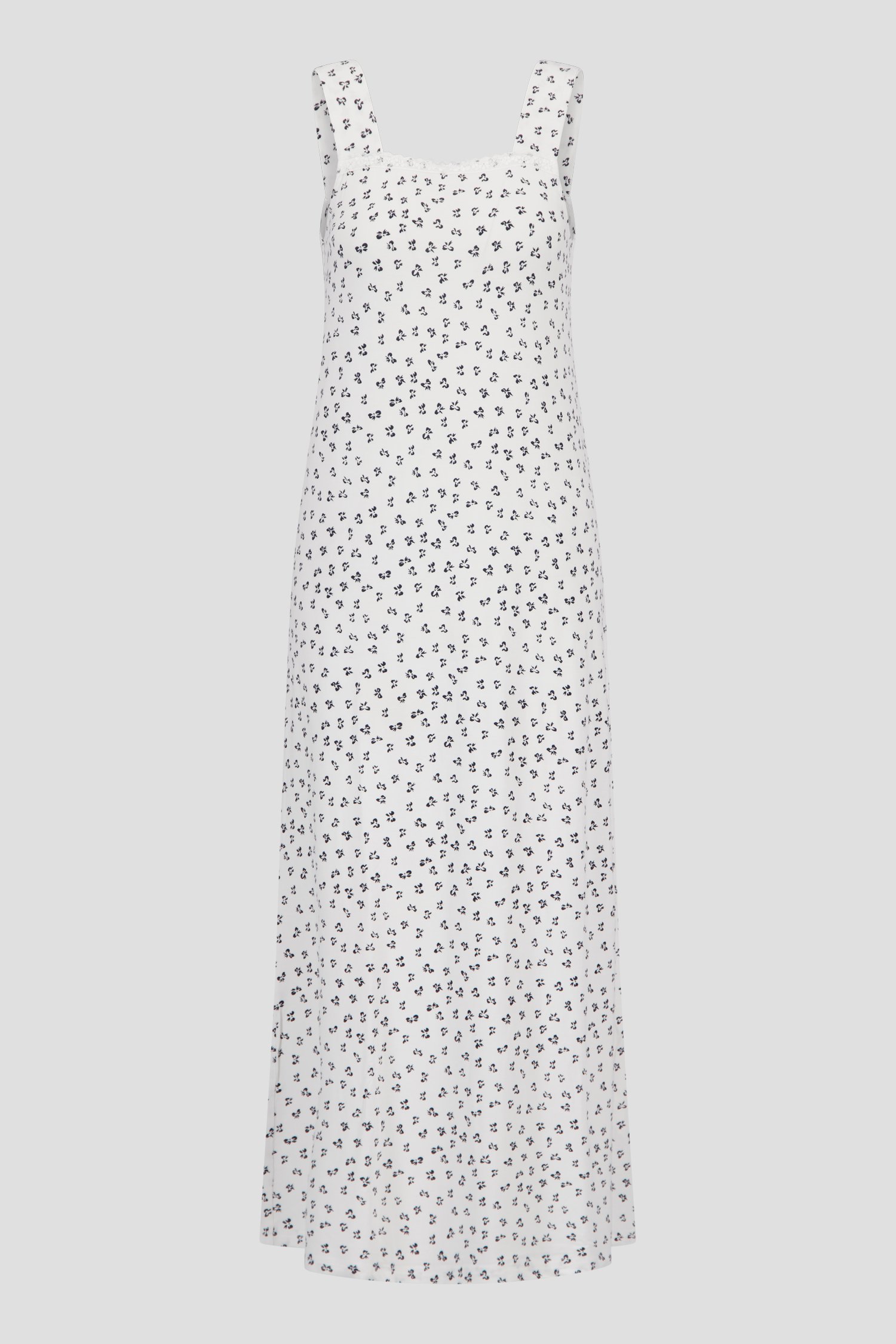 Lang wit slaapkleed met blauwe print  van Liberty Island voor Dames
