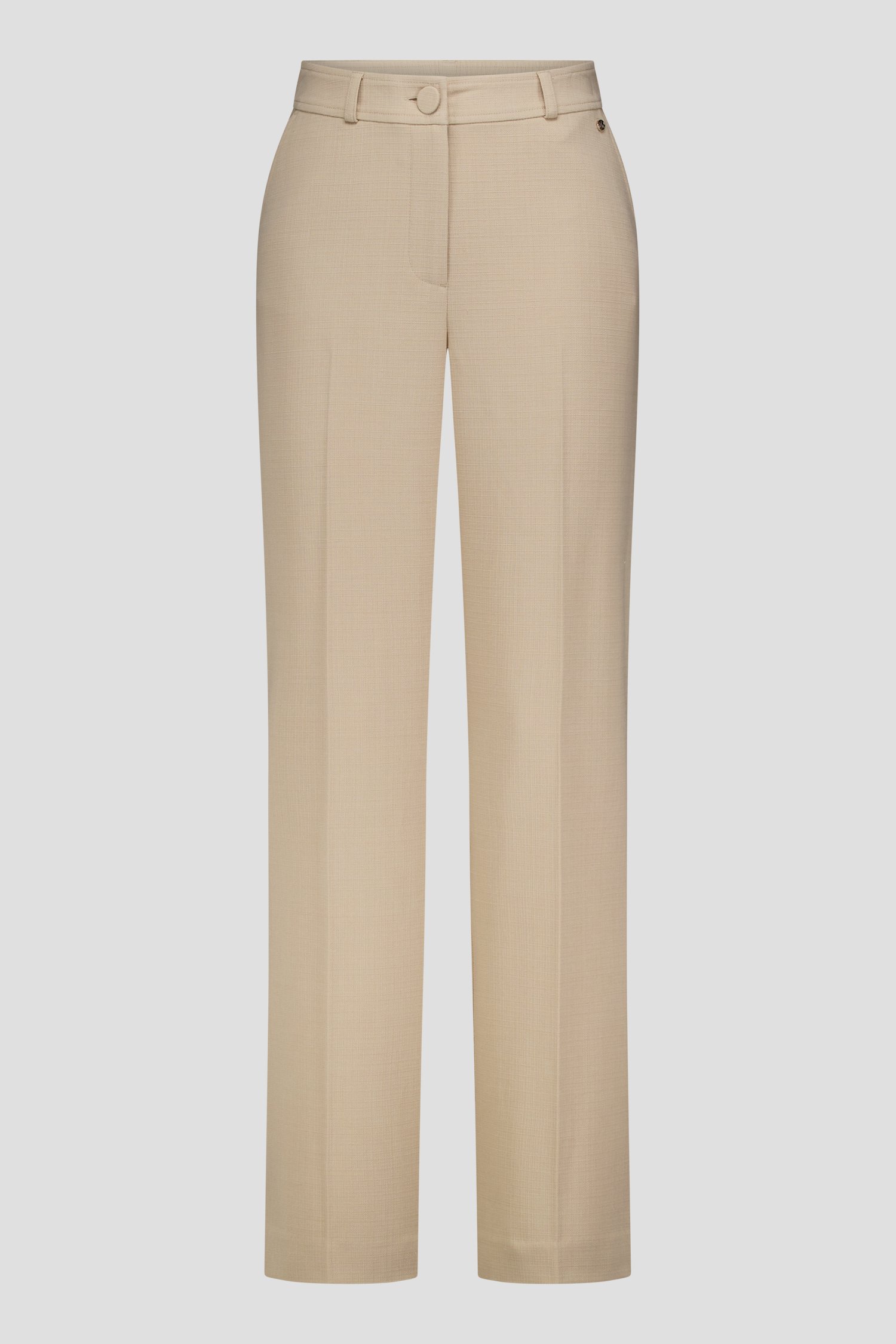 Productfoto 1 van Lange beige broek  door Claude Arielle voor Dames