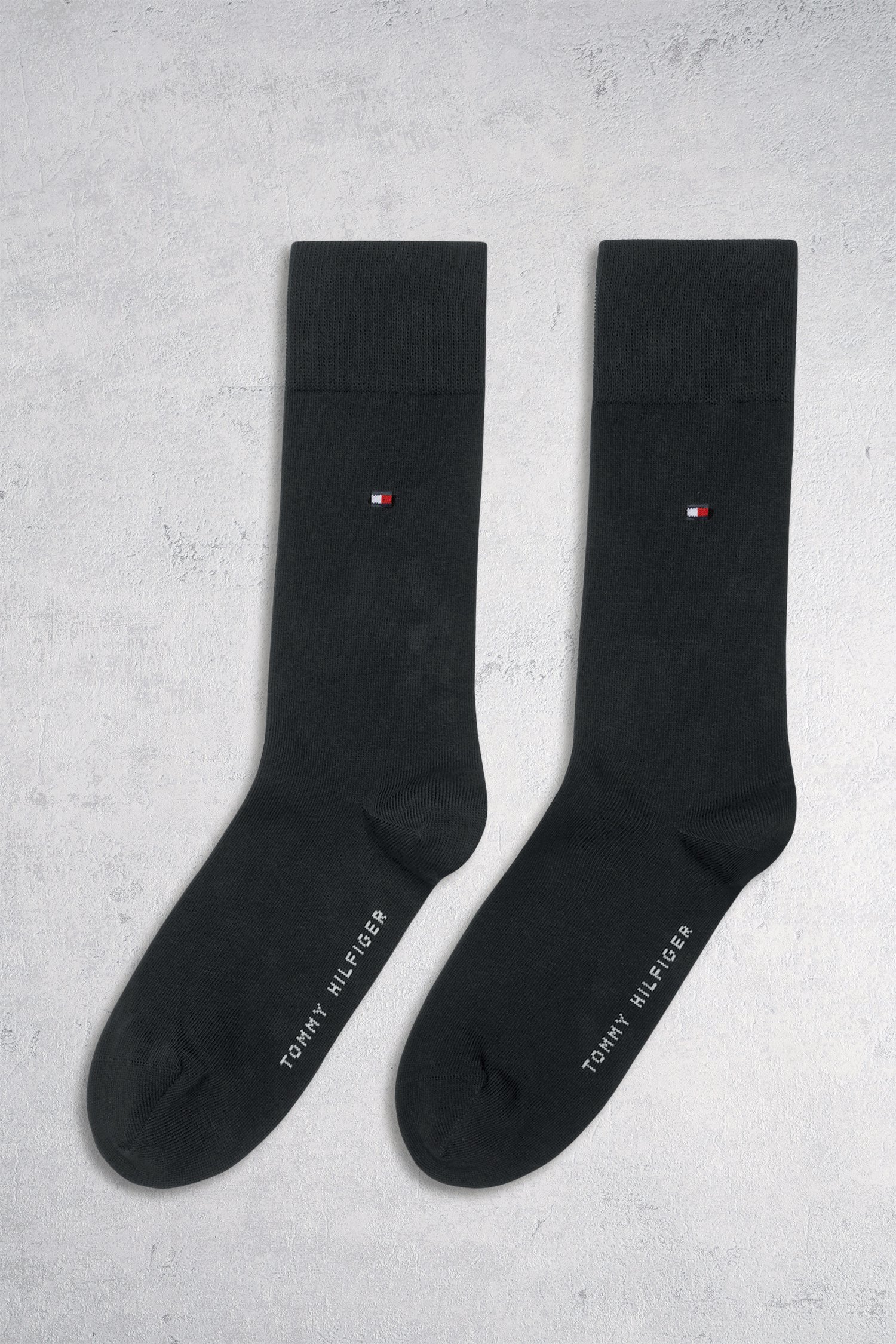 Lange grijze sokken - 2 paar van Tommy Hilfiger voor Heren