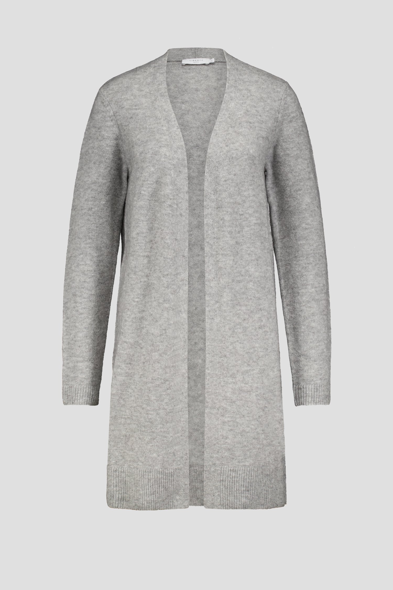 Productfoto 1 van Lange lichtgrijze cardigan zonder knopen door Liberty Island voor Dames