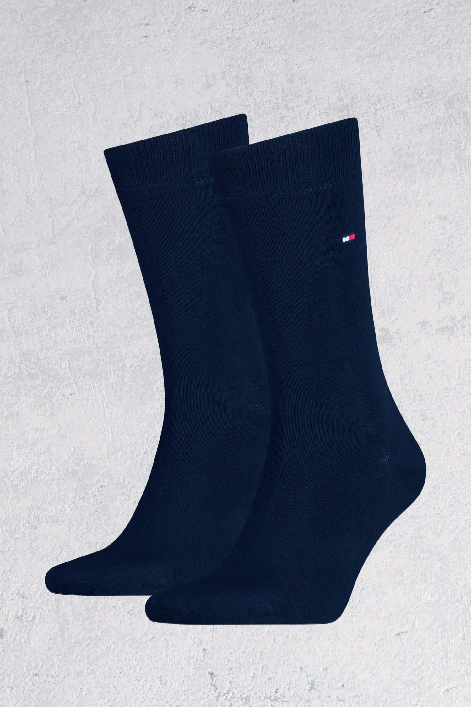 Lange navy sokken - 2 paar van Tommy Hilfiger voor Heren