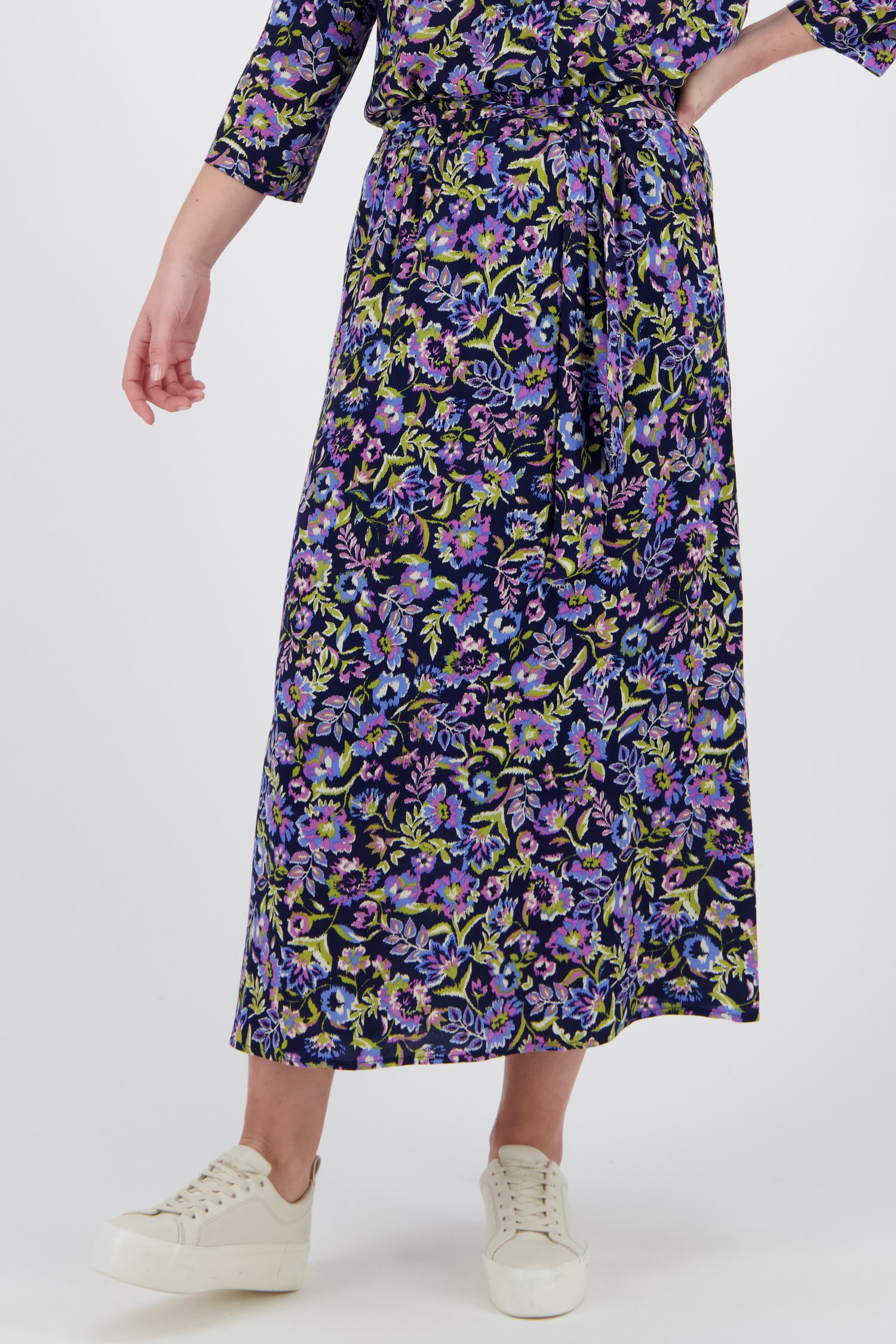 Overname Bediende Continent Lange rok met kleurrijke bloemenprint van Libelle | 3531406 | e5