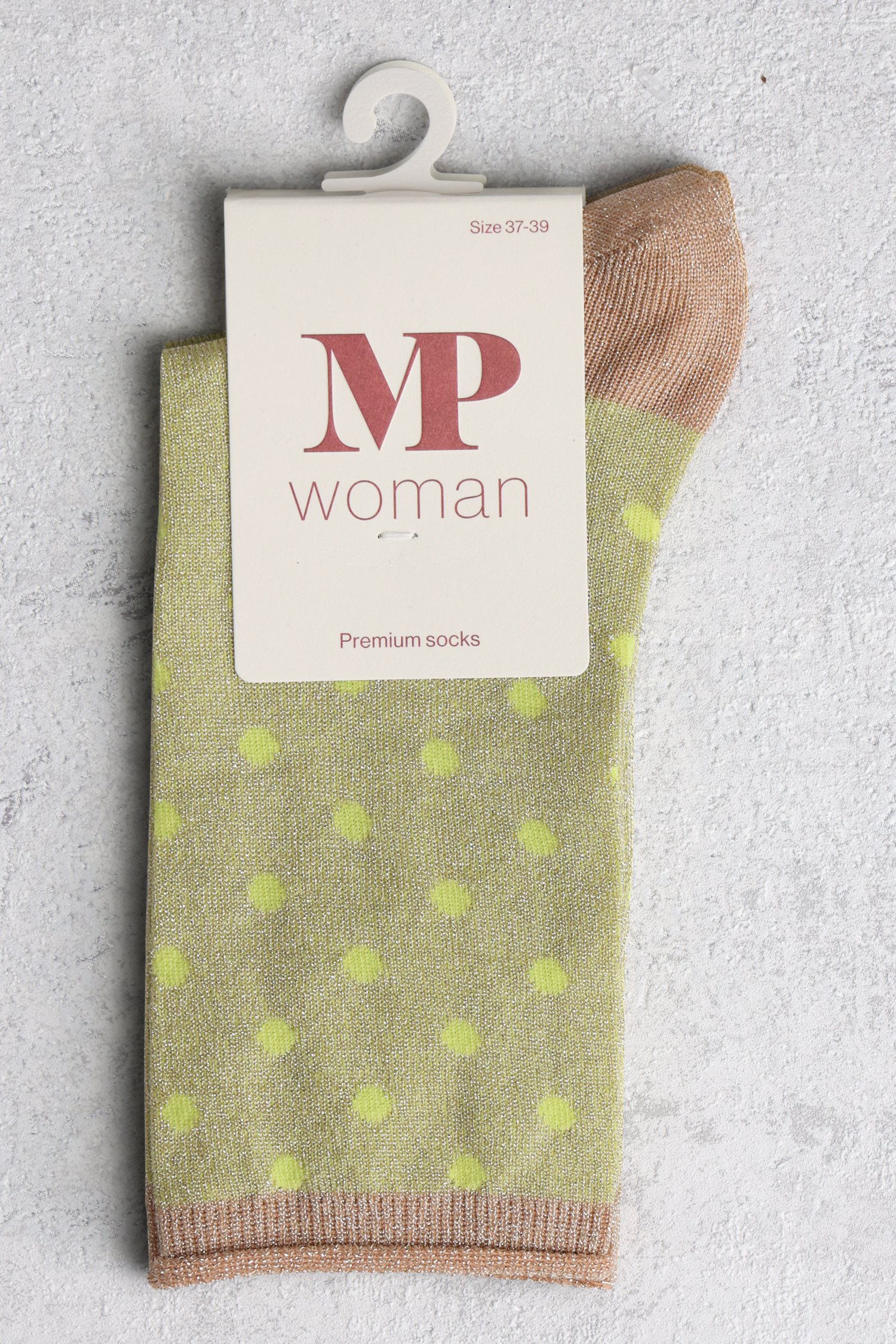Larges chaussettes à paillettes vertes et roses de MP Denmark pour Femmes