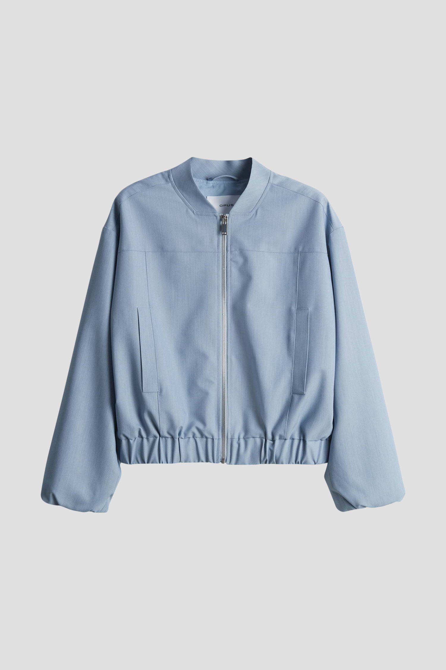 Légère veste bomber bleu clair de Opus pour Femmes