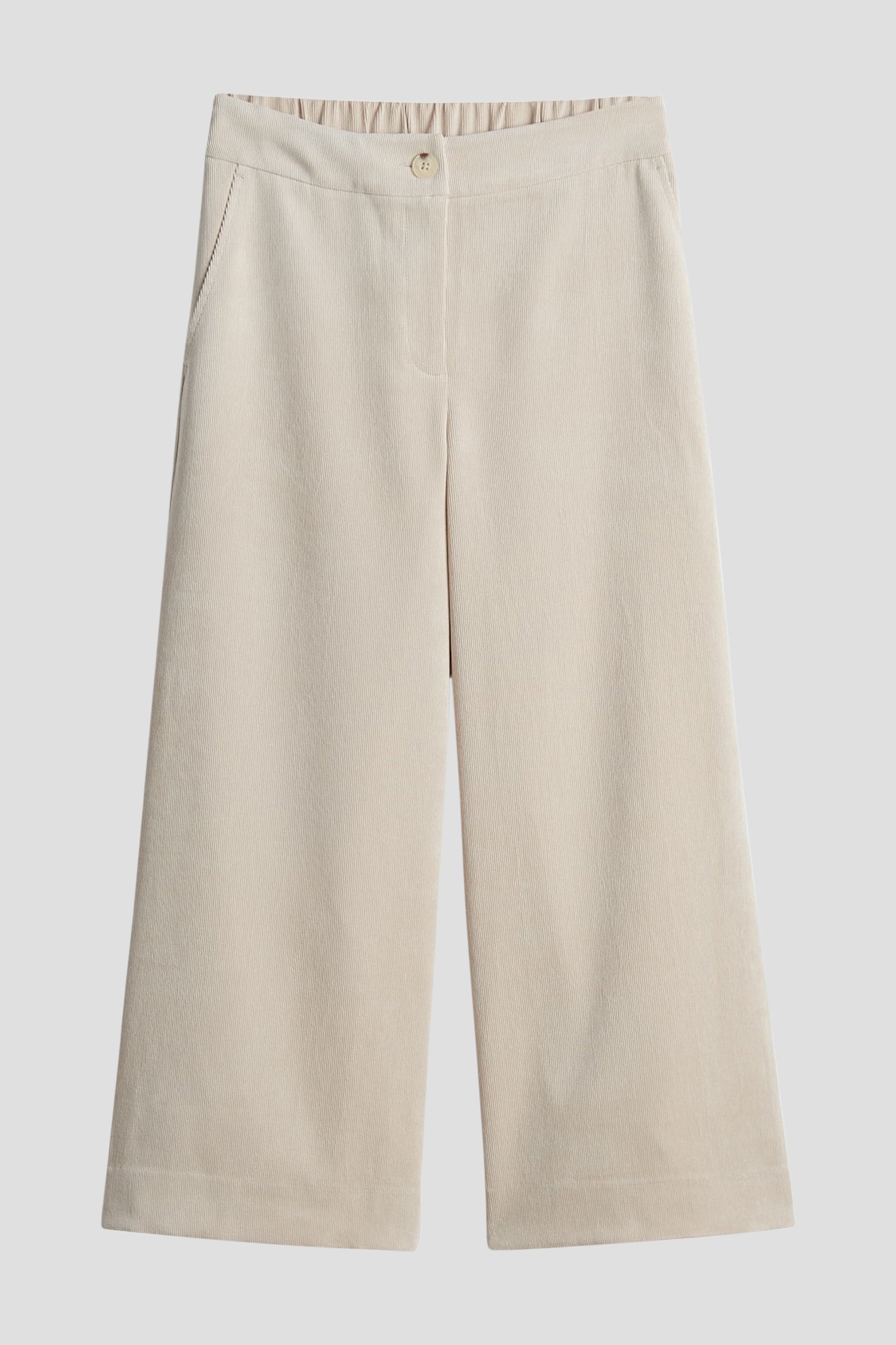 Productfoto 1 van Lichtbeige culotte in corduroy door Opus voor Dames