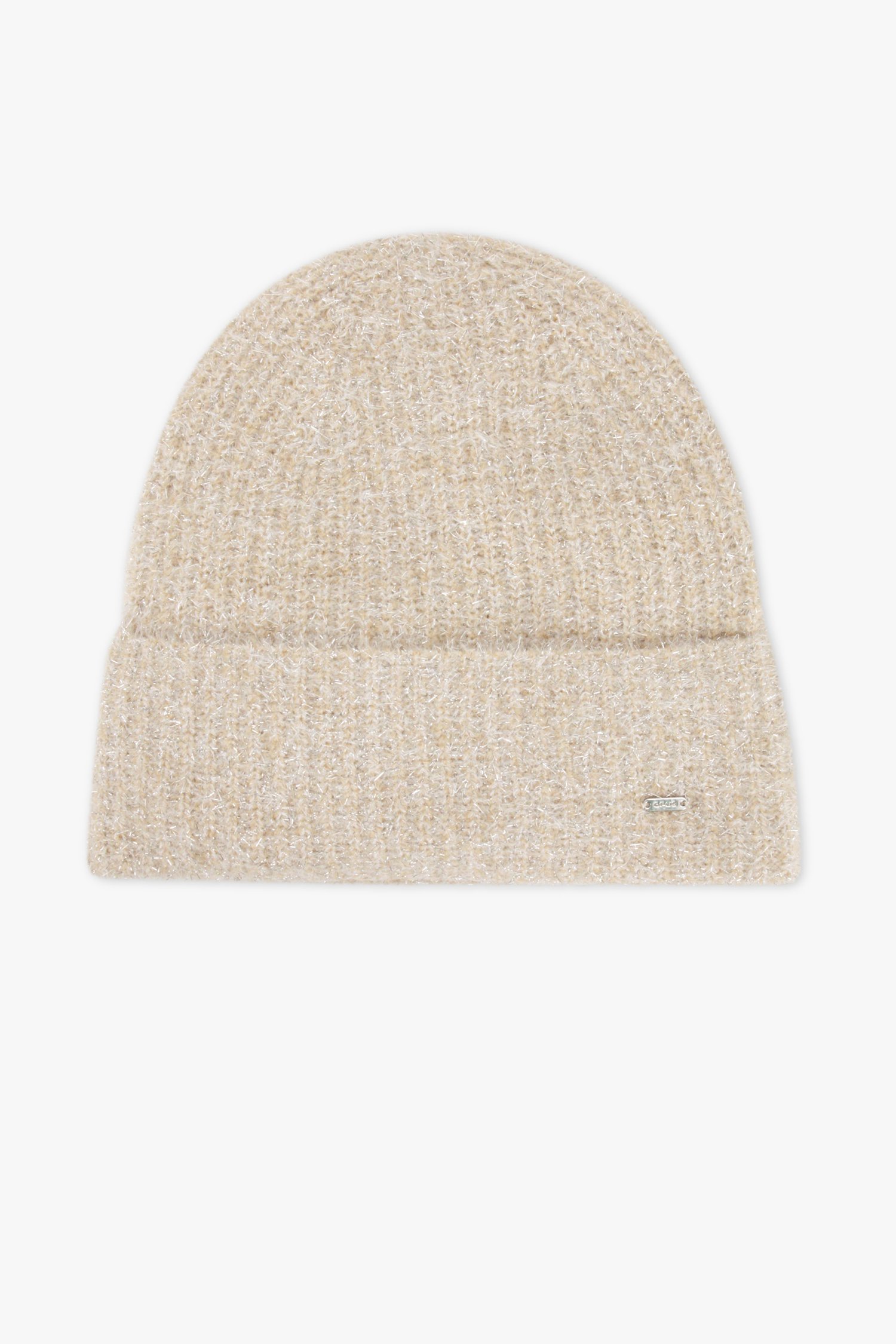 Lichtbeige glitterende muts van Opus voor Dames