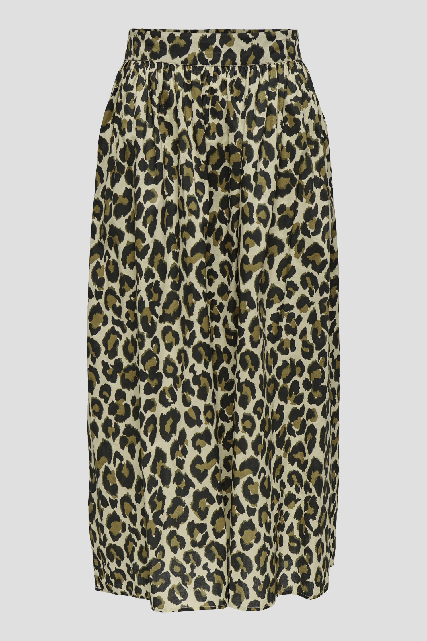 Lichtbeige midirok met luipaardprint van JDY voor Dames