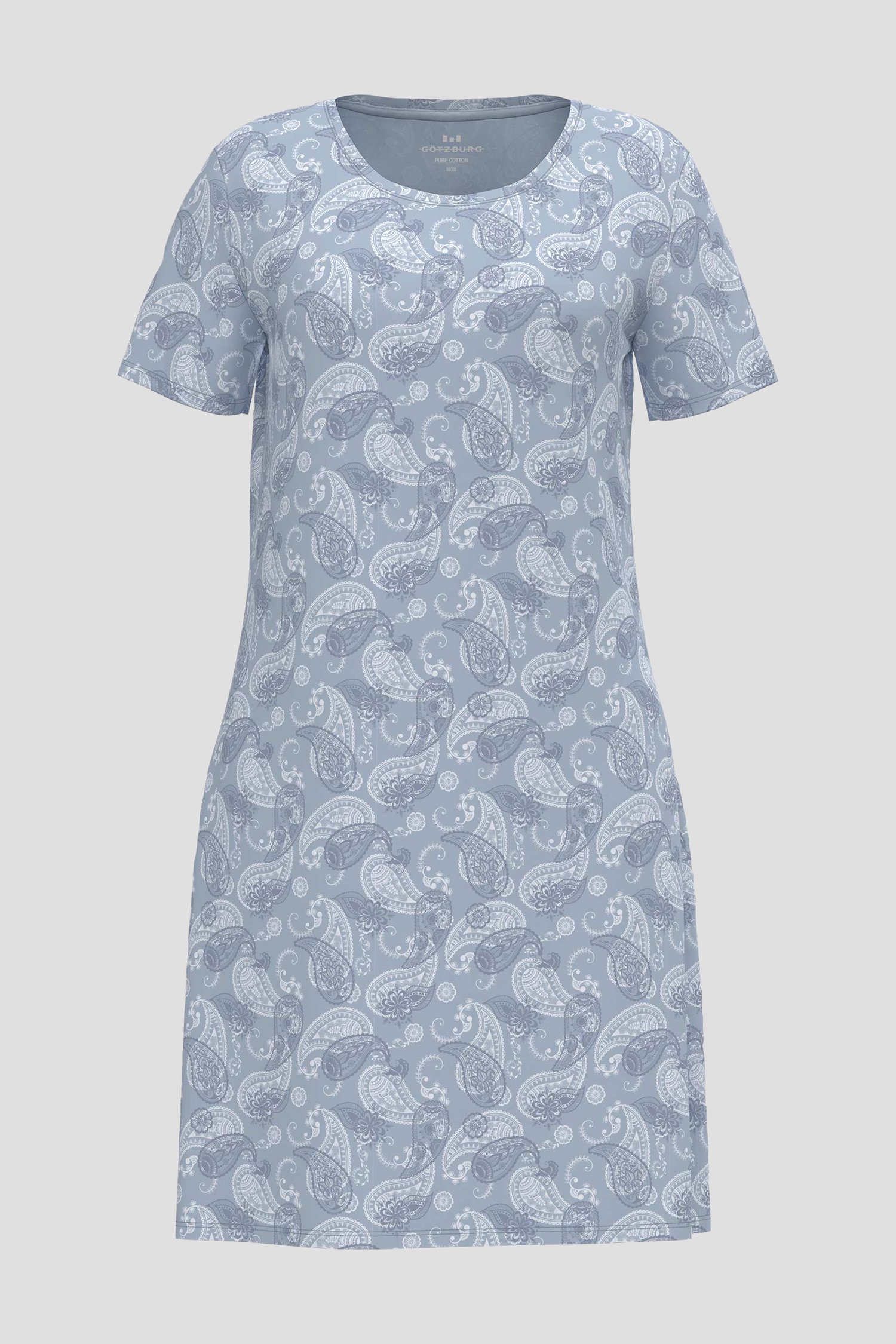 Lichtblauw slaapkleedje met paisley print van Liberty Island voor Dames