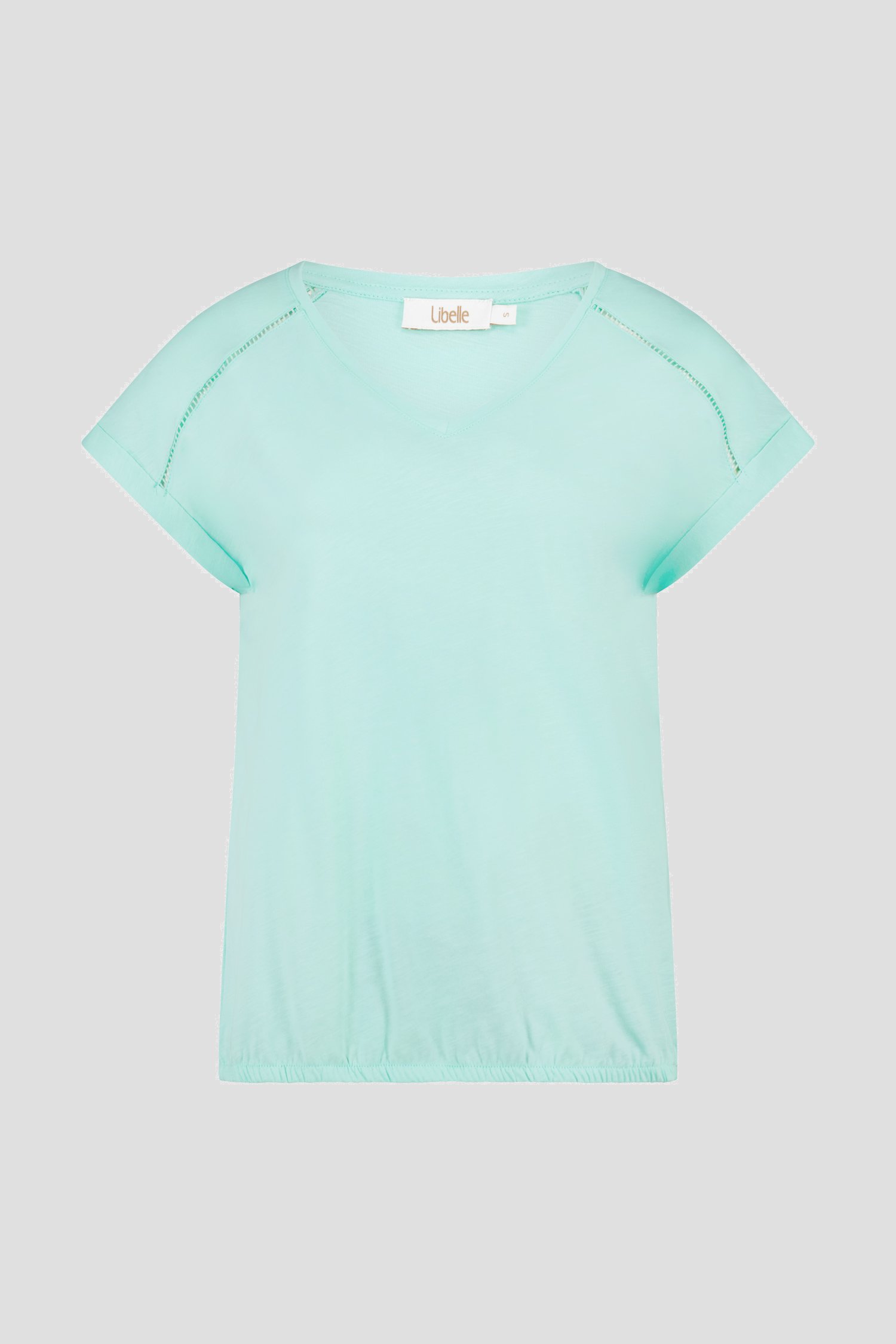 Lichtblauw T-shirt  van Libelle voor Dames