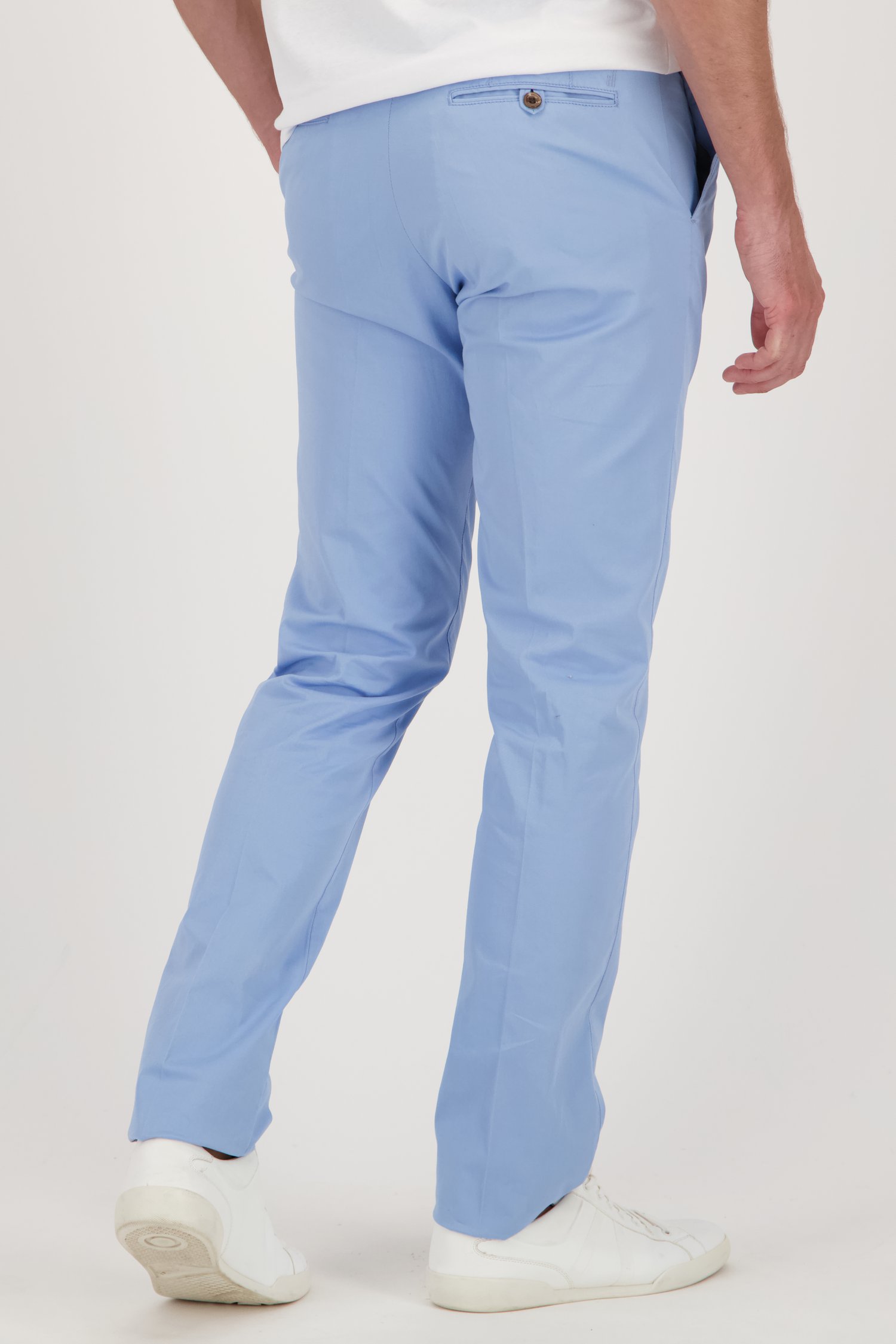 Lichtblauwe chino - Dallas - Slim fit van Brassville voor Heren
