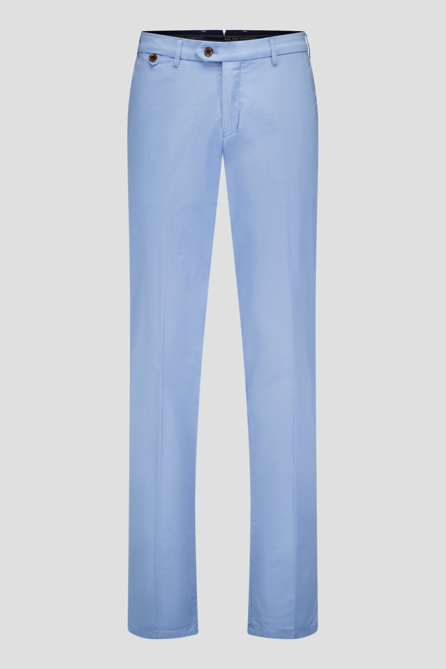Lichtblauwe chino - Dallas - Slim fit van Brassville voor Heren