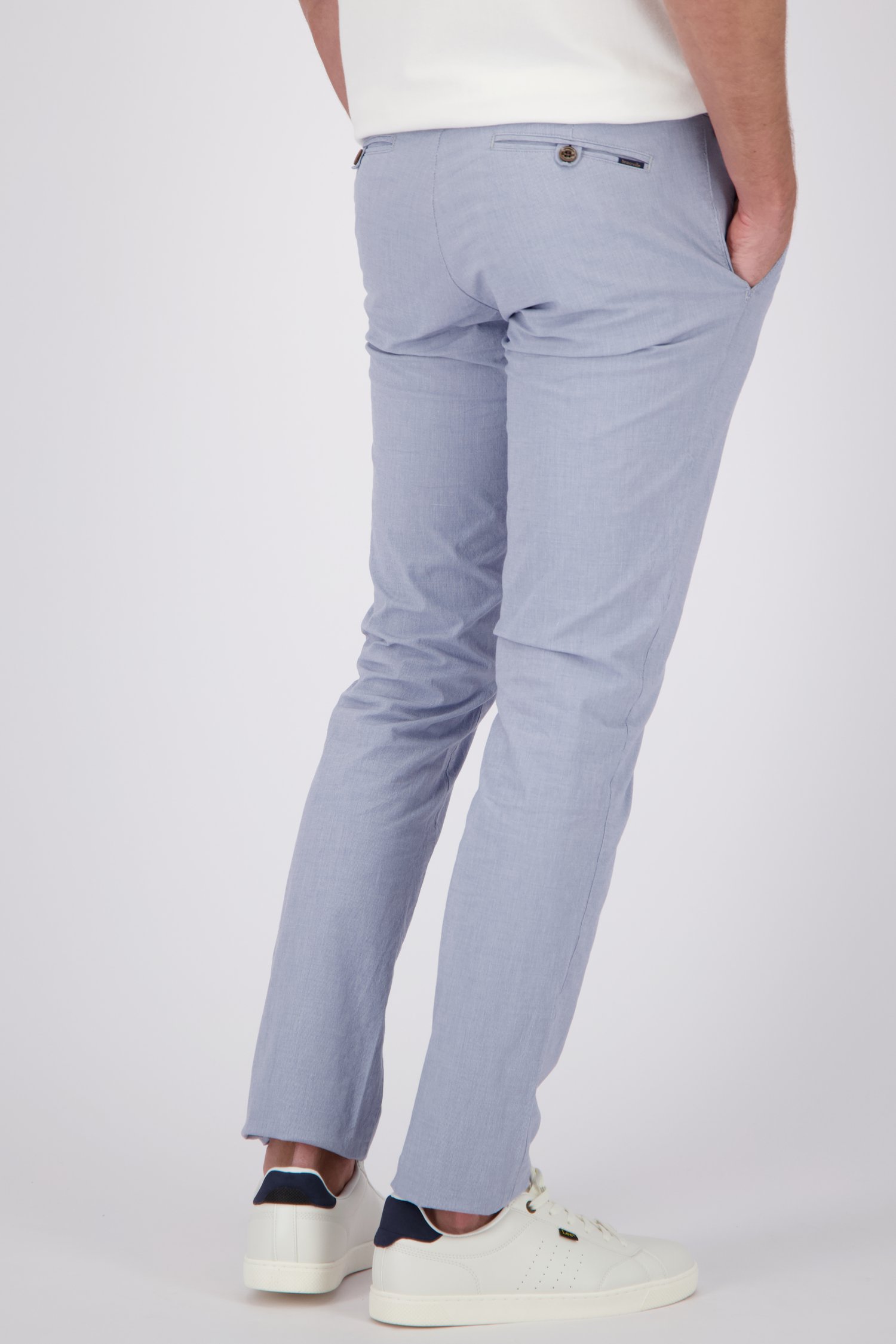 Achterkant van Lichtblauwe chino – Louisiana – Regular fit door Brassville voor Heren