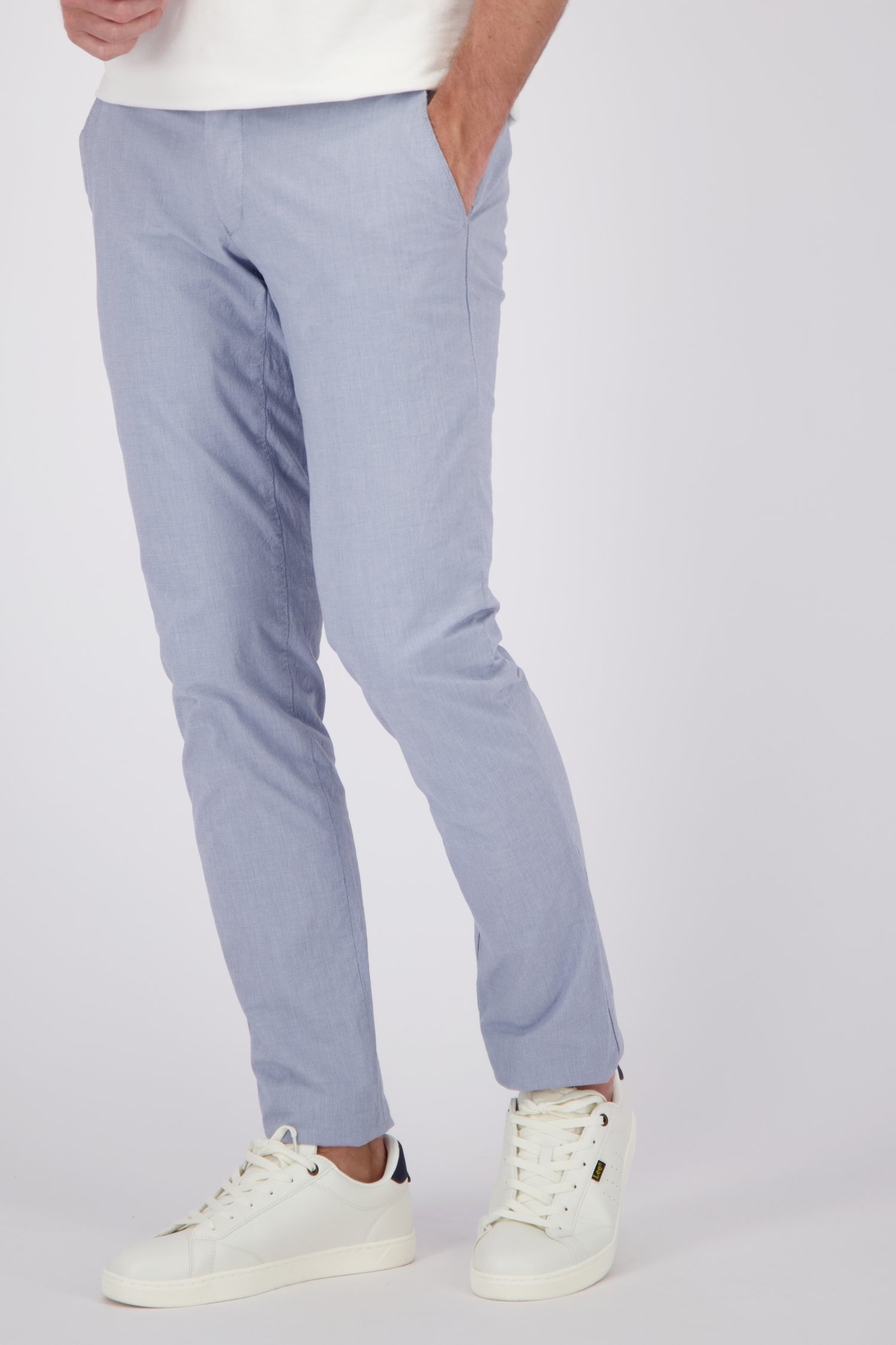 Voorkant van Lichtblauwe chino – Louisiana – Regular fit door Brassville voor Heren