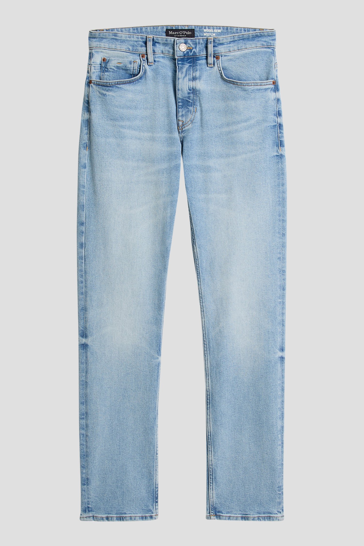 Productfoto 1 van Lichtblauwe jeans - Regular fit - W34 L34 door Marc O'Polo voor Heren