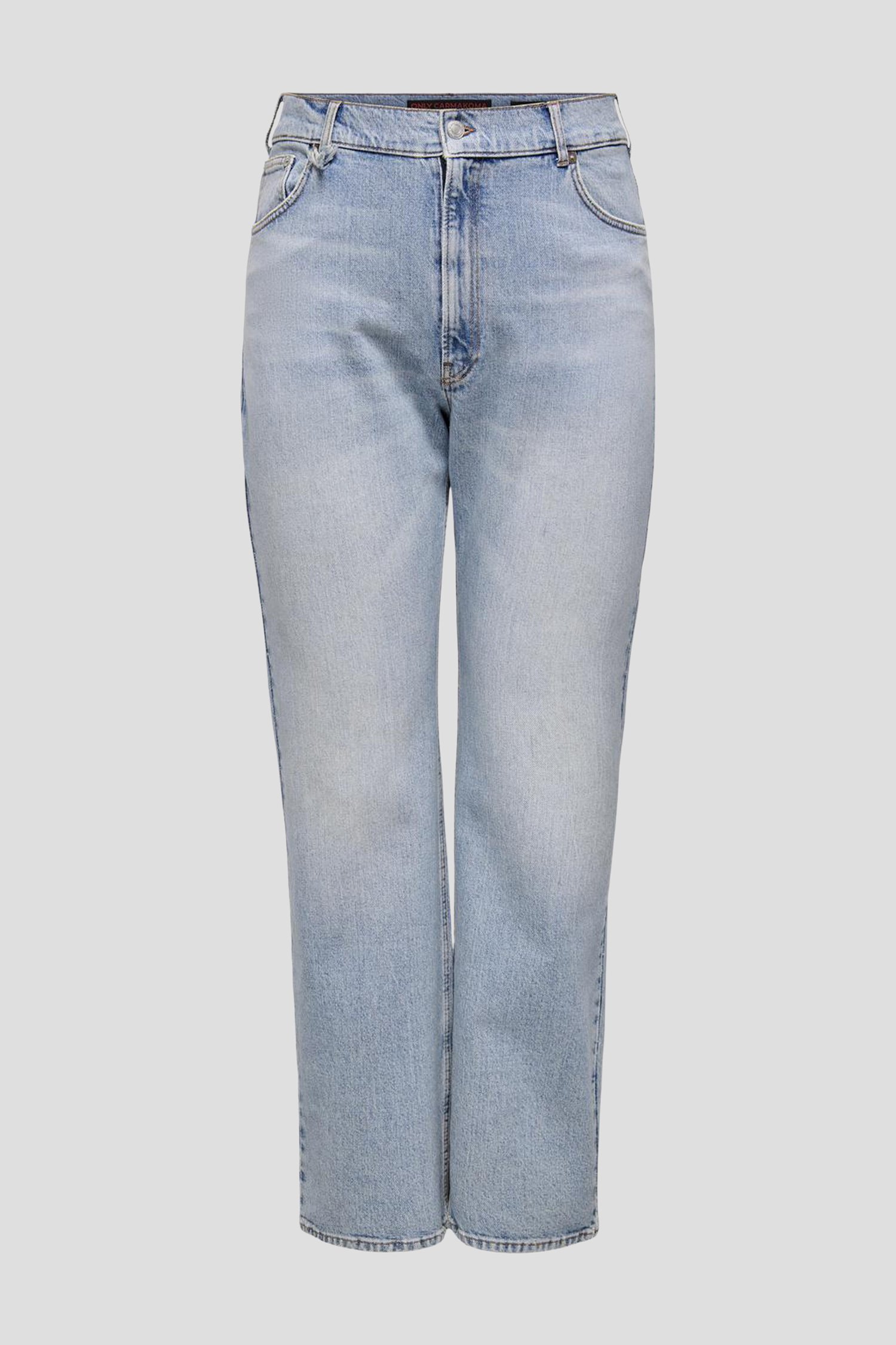 Lichtblauwe jeans - Straight fit  van Only Carmakoma voor Dames